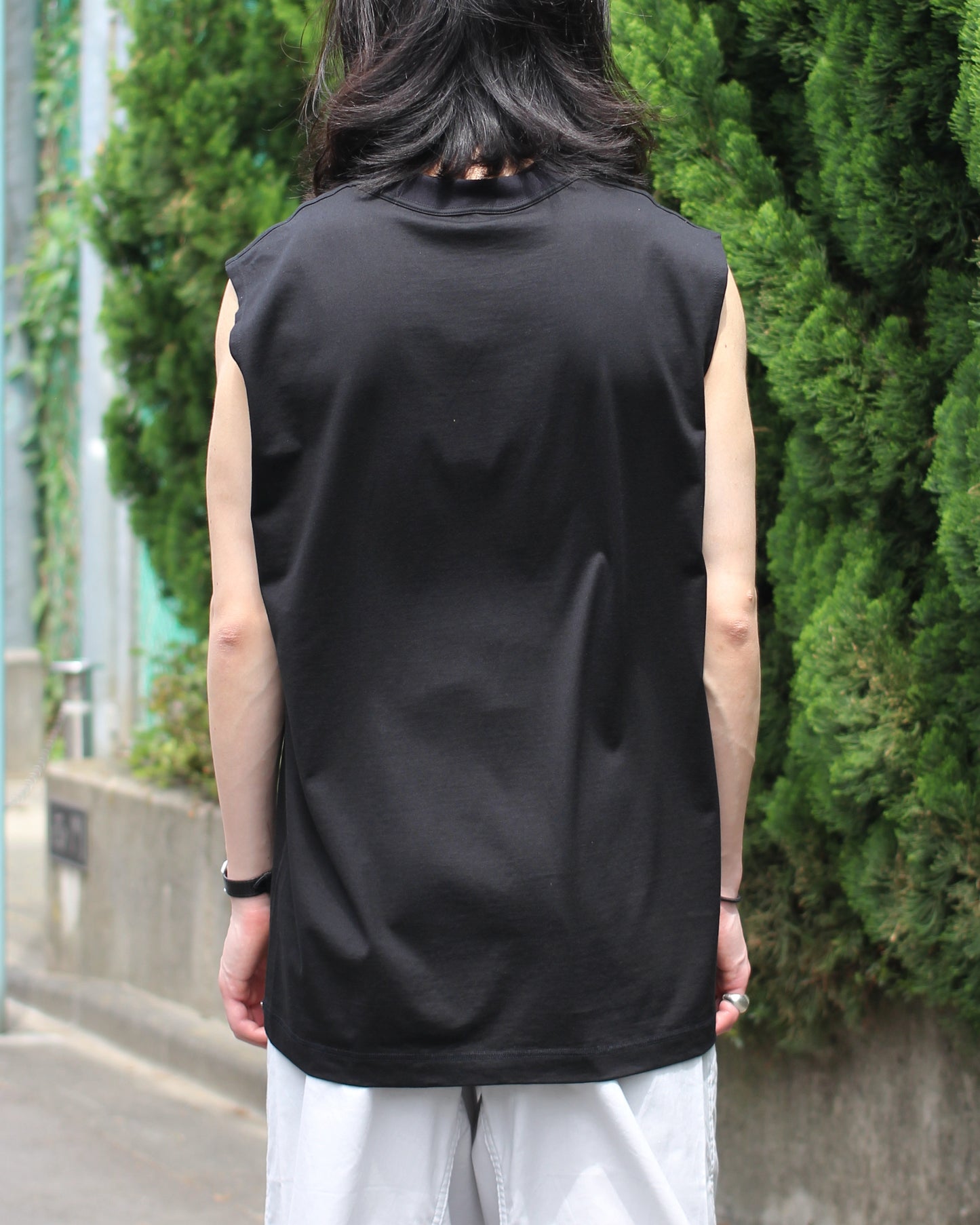 MATSUFUJI/Sleeveless Shirt “BLACK”