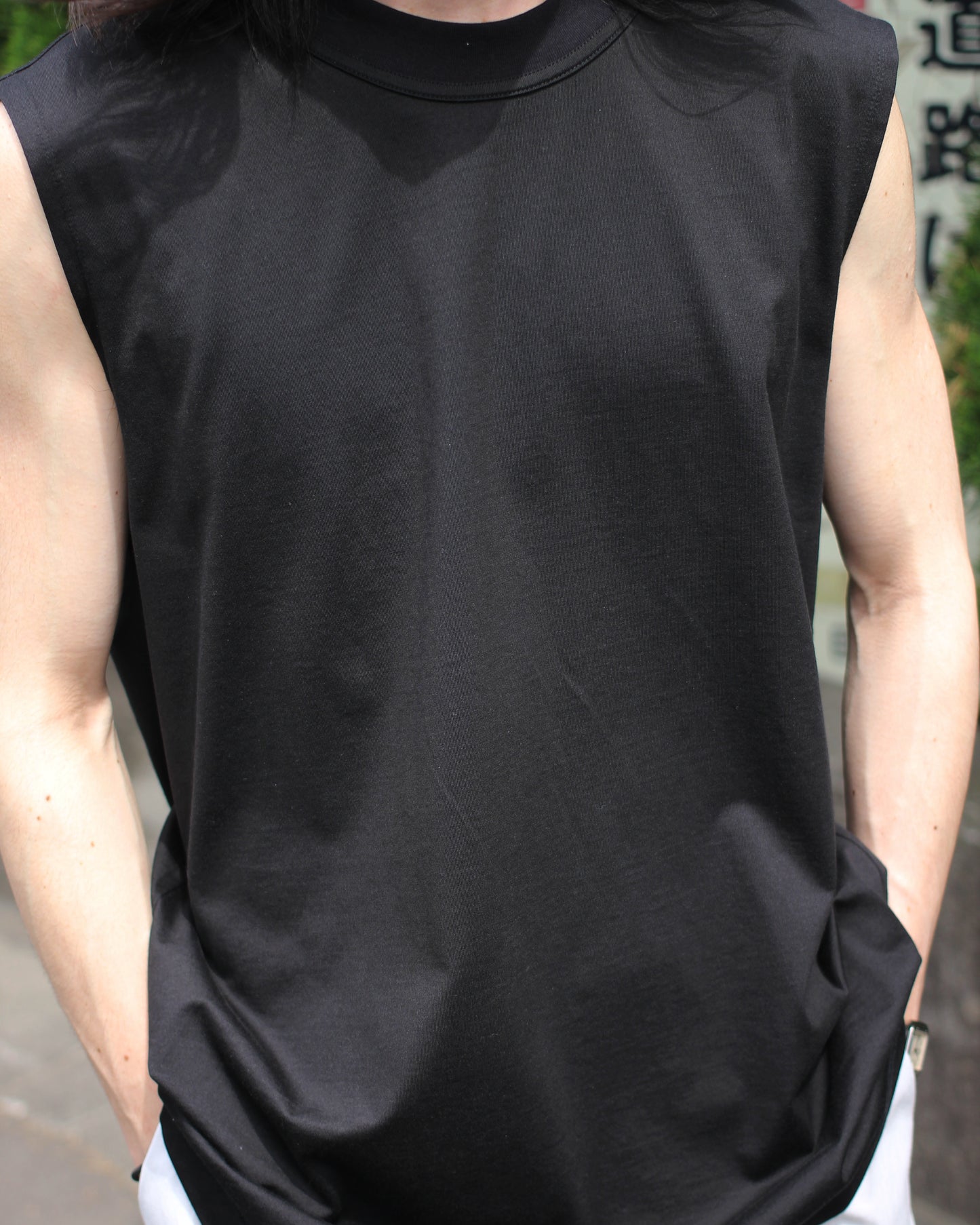 MATSUFUJI/Sleeveless Shirt “BLACK”