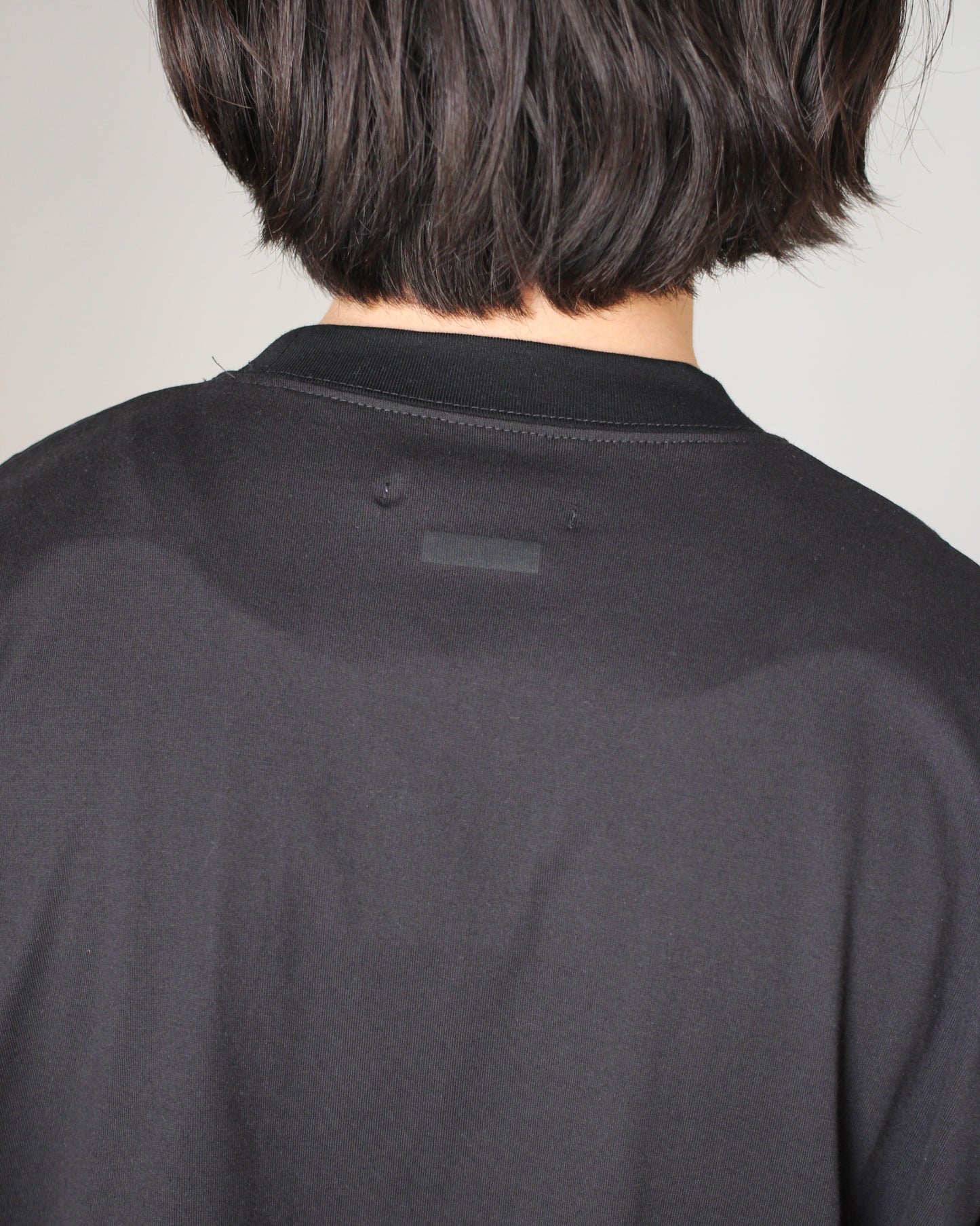 stein/Print Tee -IMAGINE- (MERCERISED COTTON) “black”