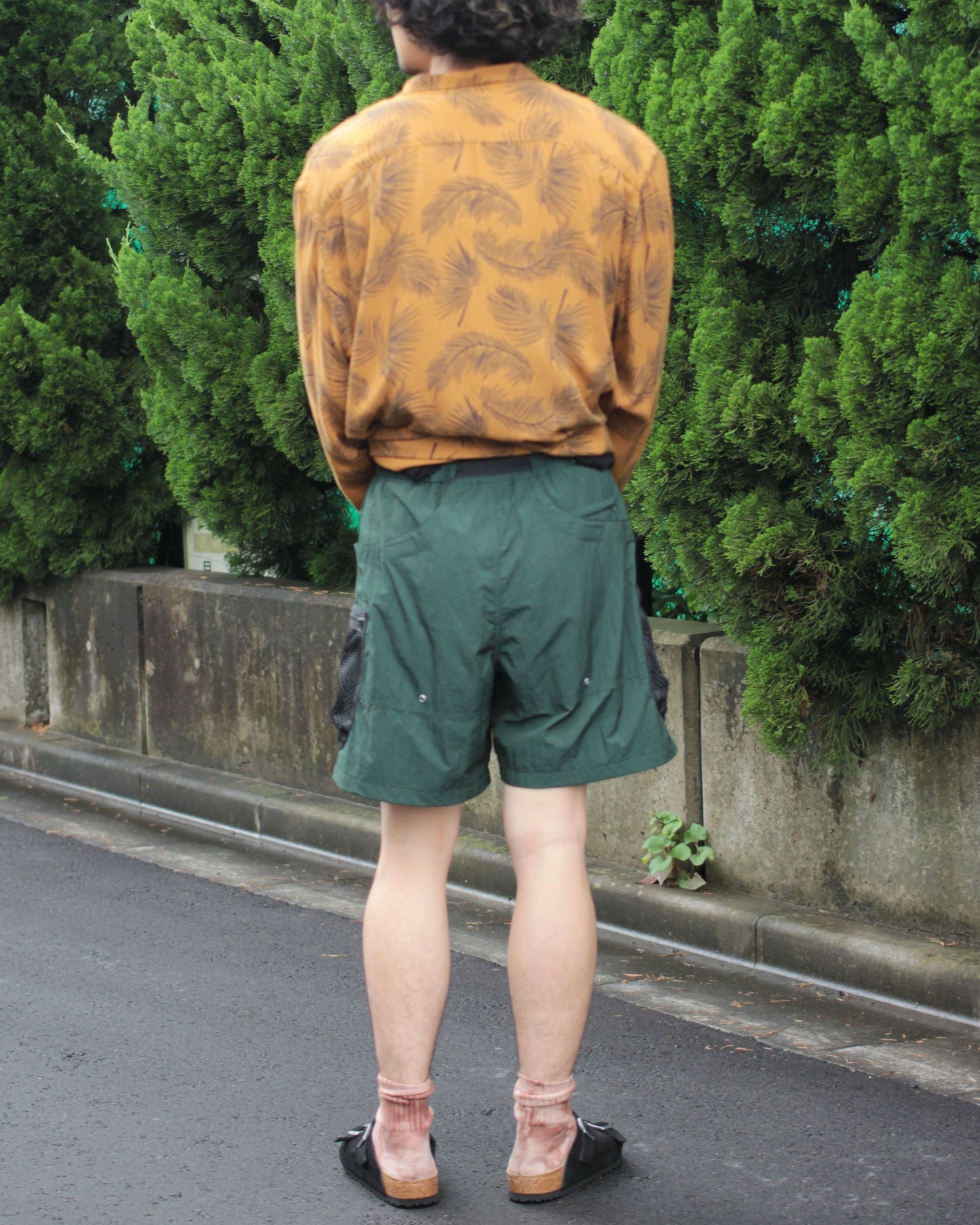 ENDS and MEANS(エンズアンドミーンズ)Utillity Shorts"woods green"
