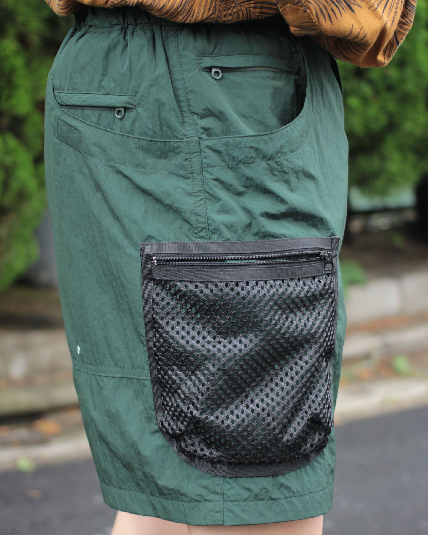 ENDS and MEANS(エンズアンドミーンズ)Utillity Shorts"woods green"