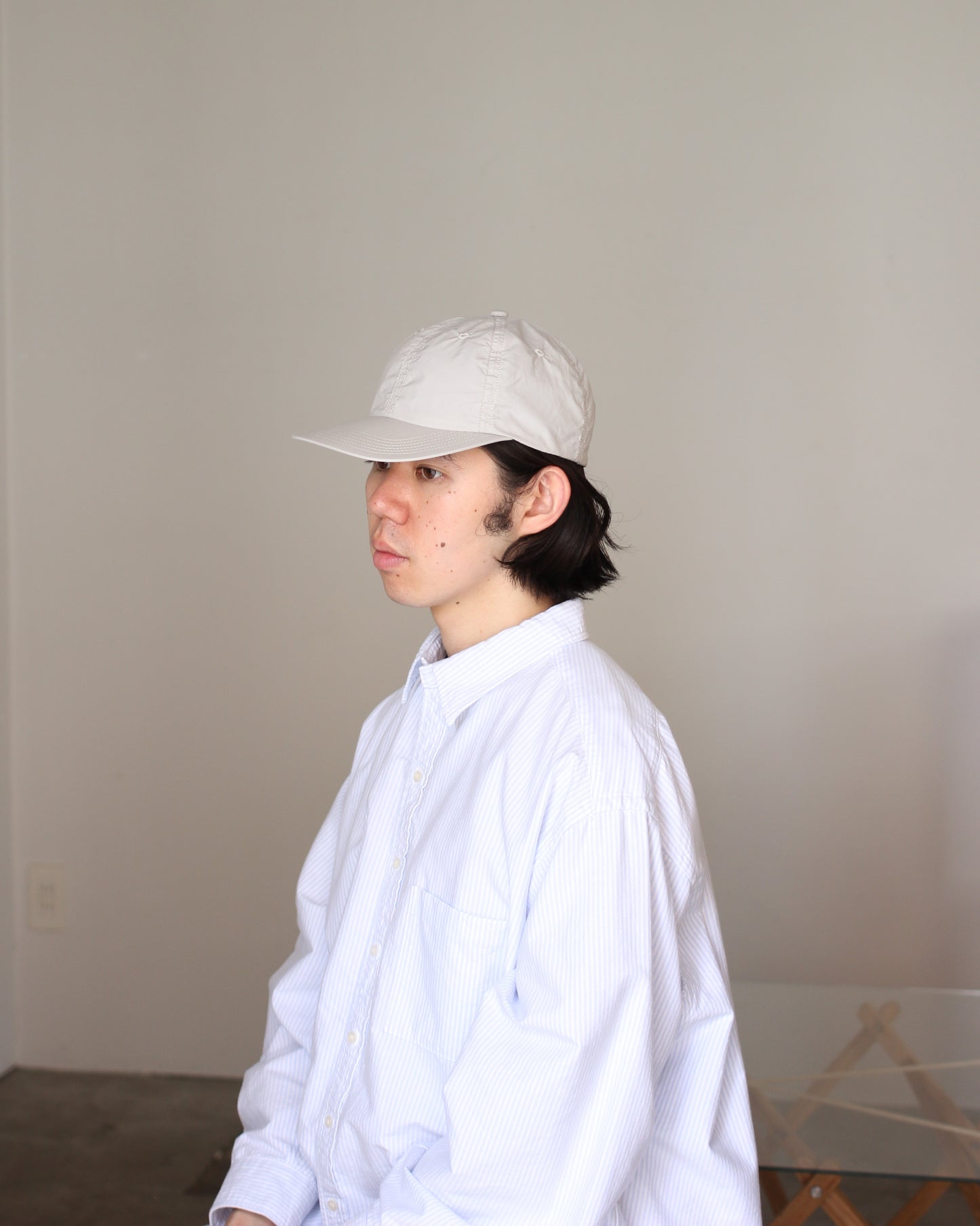 KIJIMA TAKAYUKI/ELASTIC BACK 6PANEL CAP "L.GRAY"