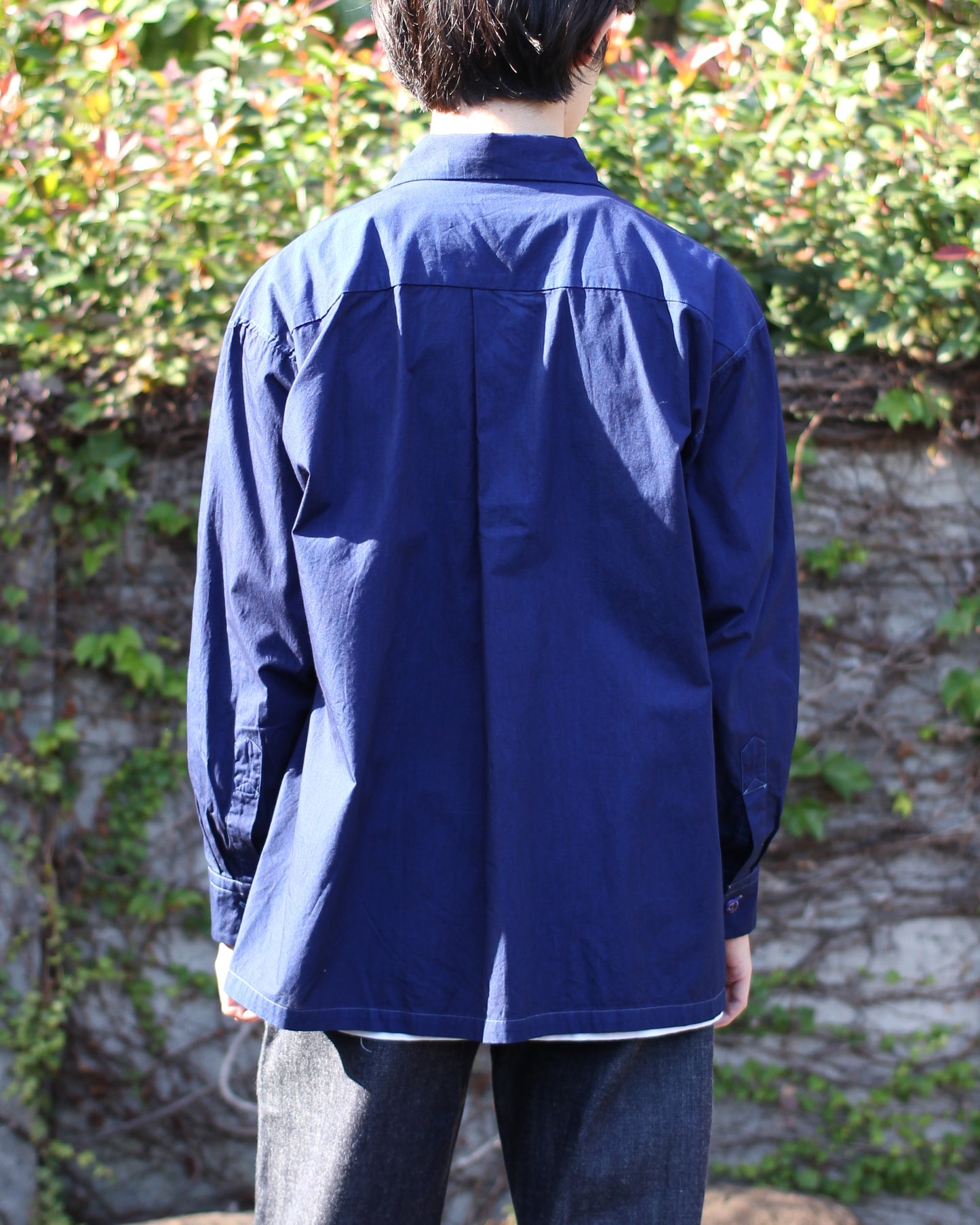 SOWBOW(蒼氓)/ONE PIECE COLLAR SHIRT(ワンピースカラーシャツ)"DK.INDIGO"