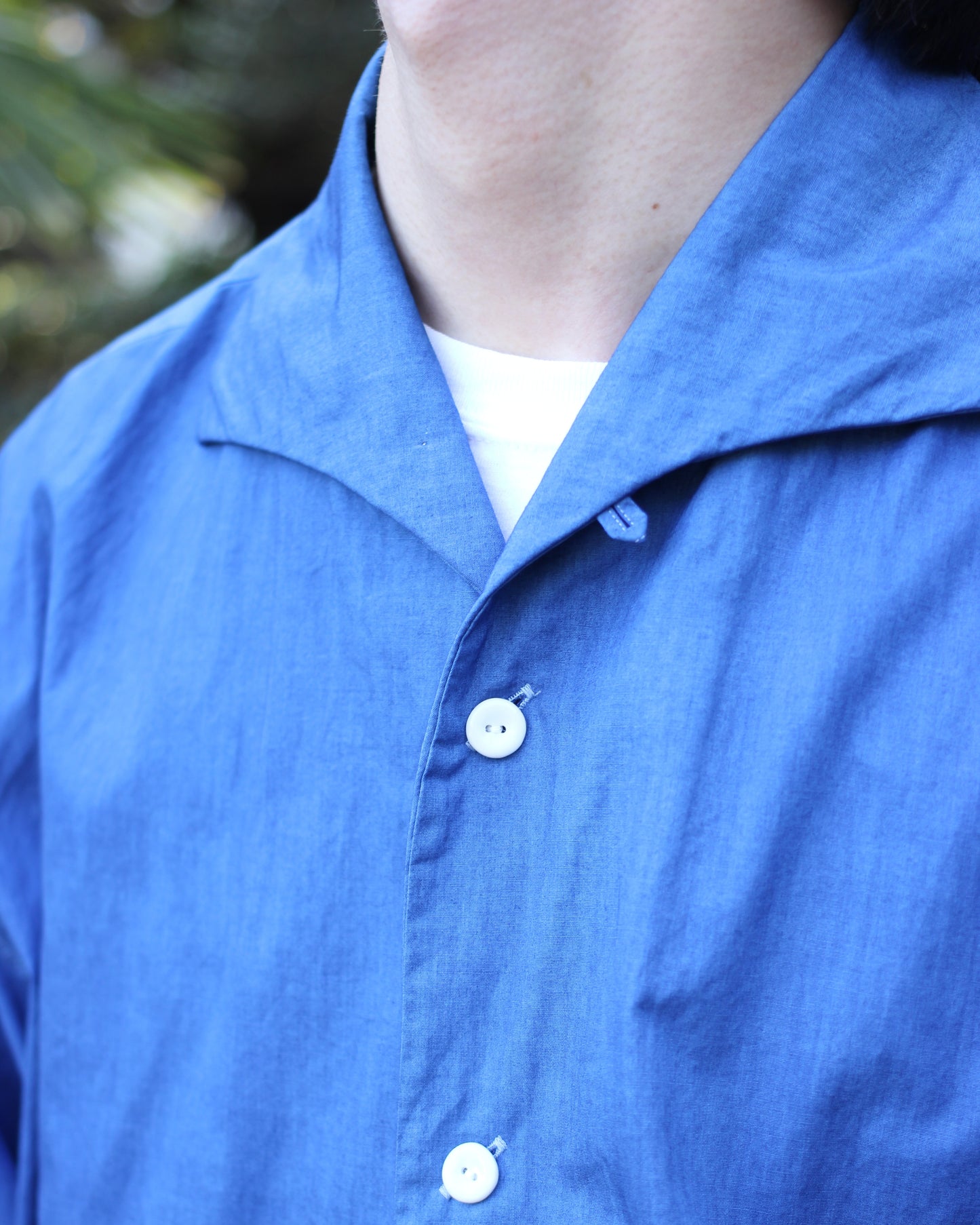 SOWBOW(蒼氓)/ONE PIECE COLLAR SHIRT(ワンピースカラーシャツ)"LT.INDIGO"