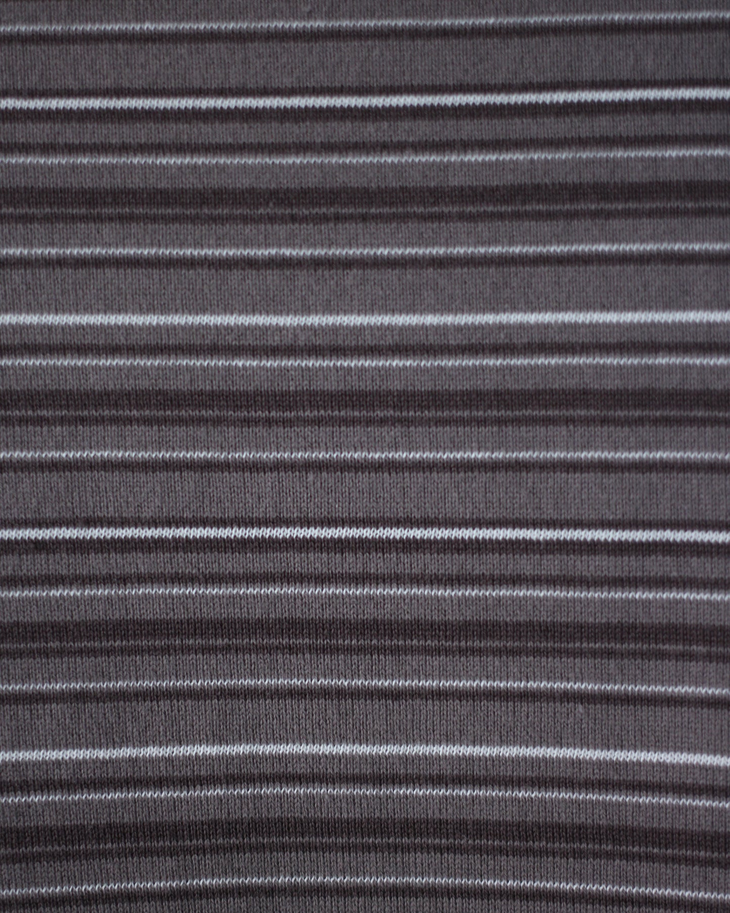 Yonetomi / GARMENT DYED RAMDOM BORDER T-SHIRT "GRAYxWHITE"