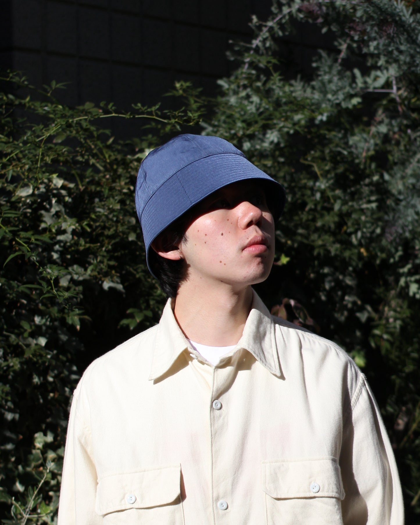 KIJIMA TAKAYUKI/CUPRO POLY SATIN SAILOR HAT "INDIGO"