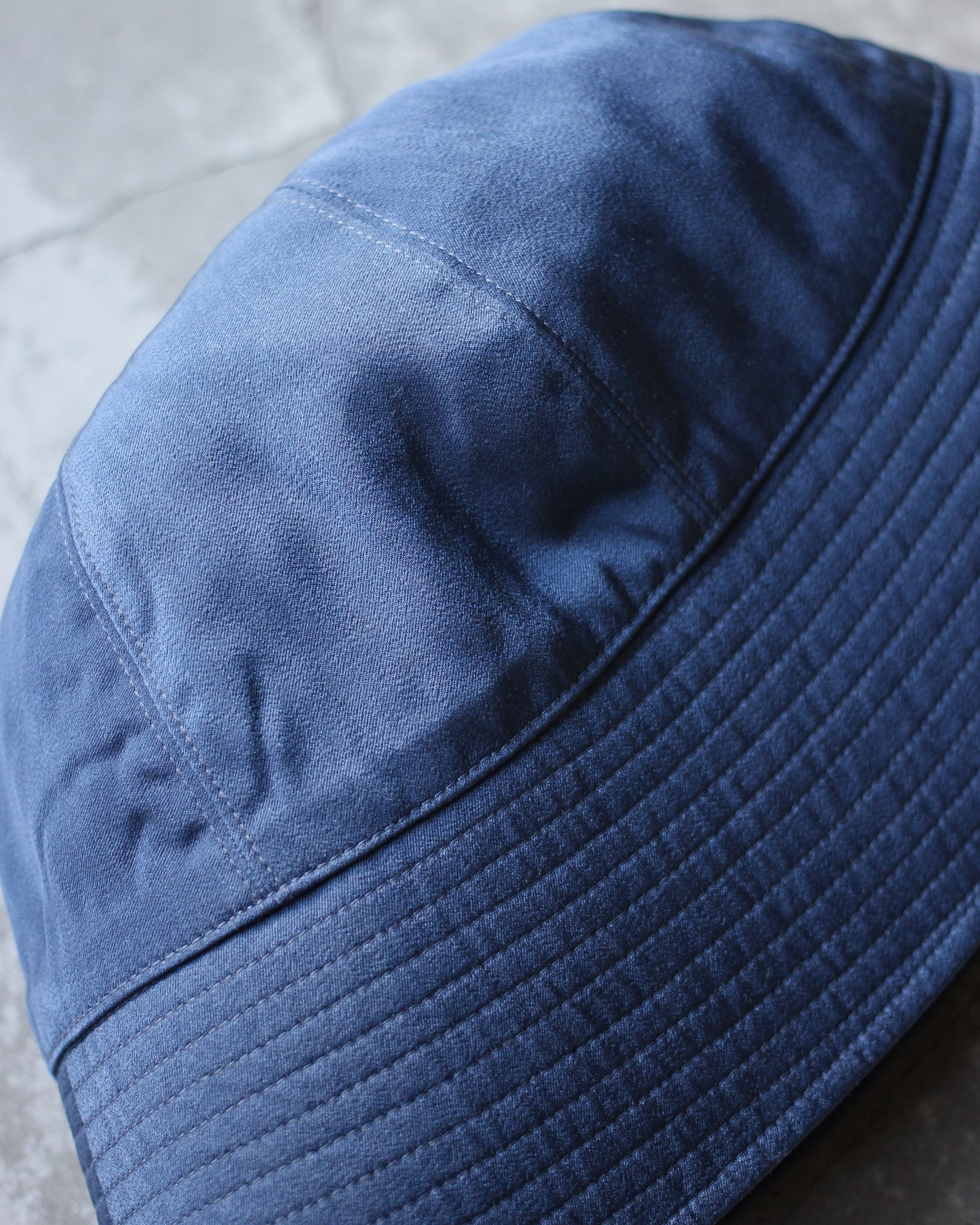 KIJIMA TAKAYUKI/CUPRO POLY SATIN SAILOR HAT "INDIGO"