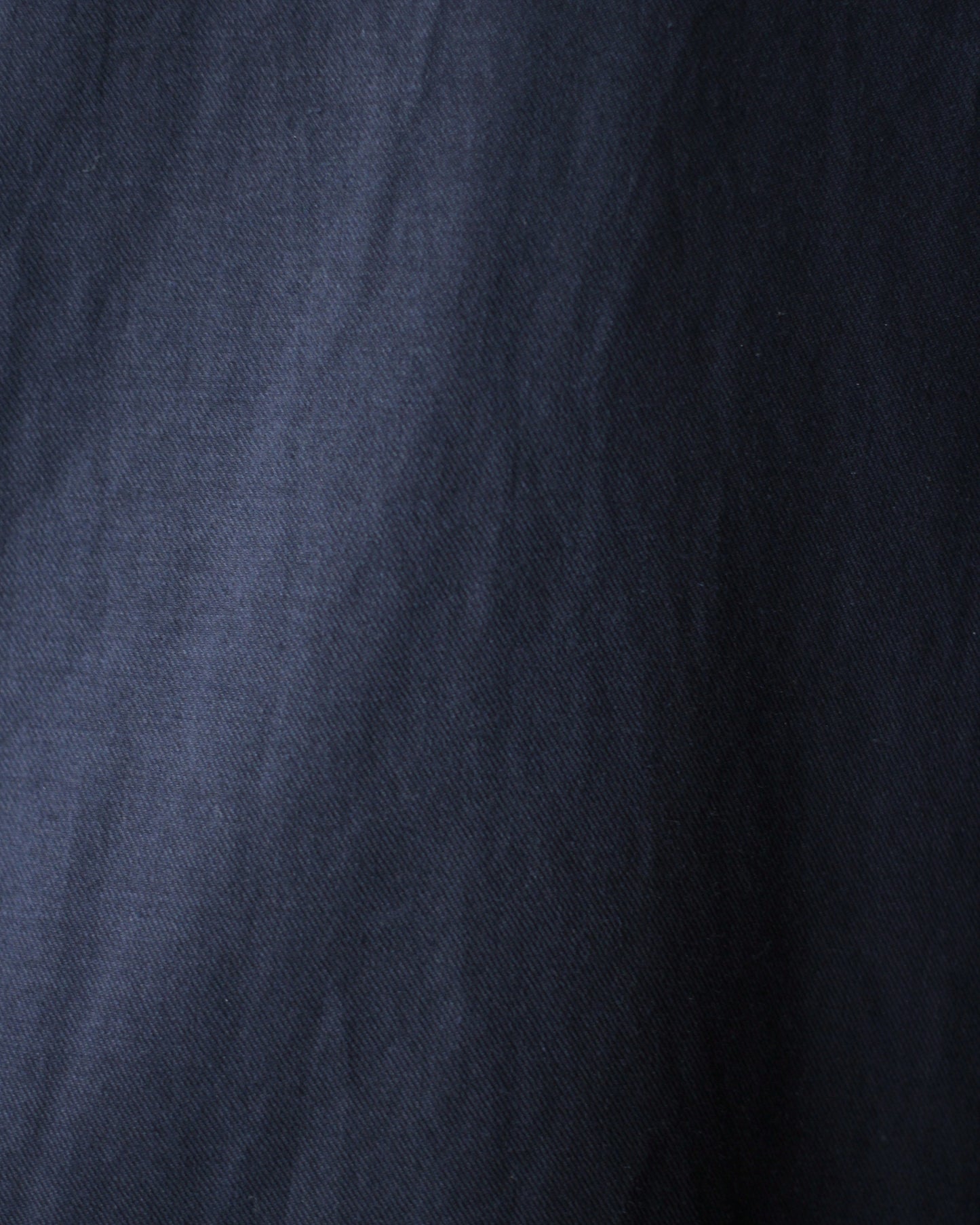 ULTERIOR/SILKY SOFT TWILL SHARK COLLAR SHIRT "NAVY"
