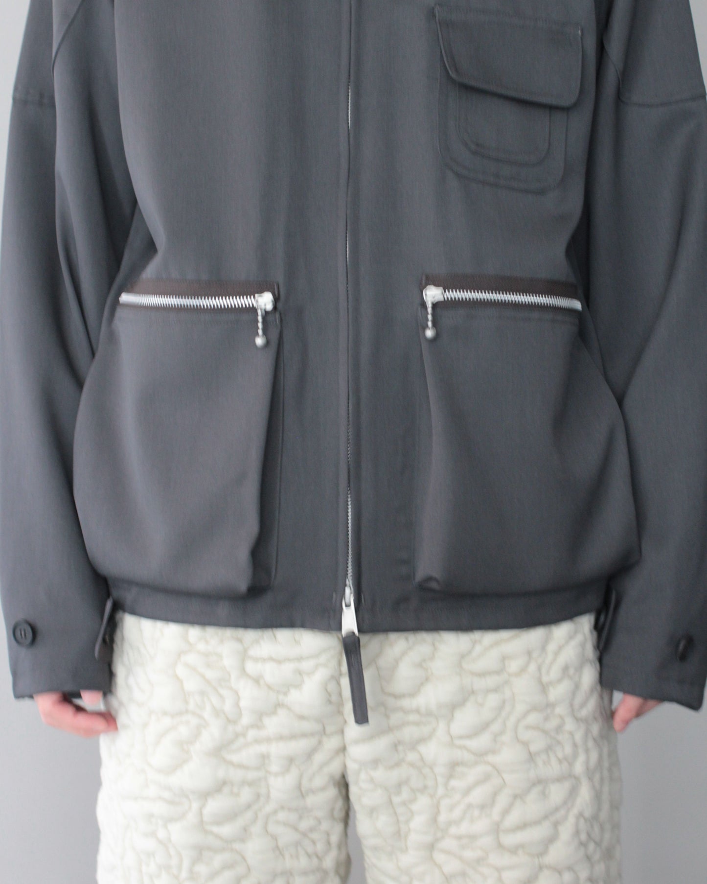 MATSUFUJI / Wool Cargo Pocket Work Jacket