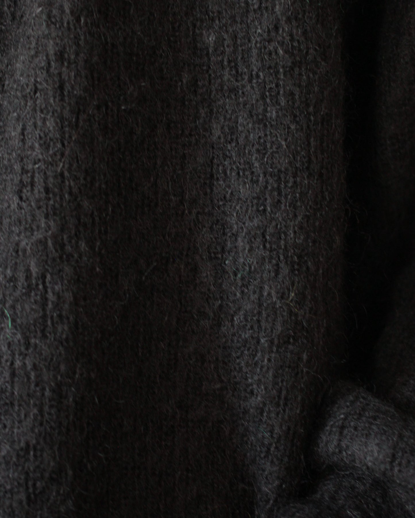 stein / KID MOHAIR KNIT CARDIGAN "BLACK"