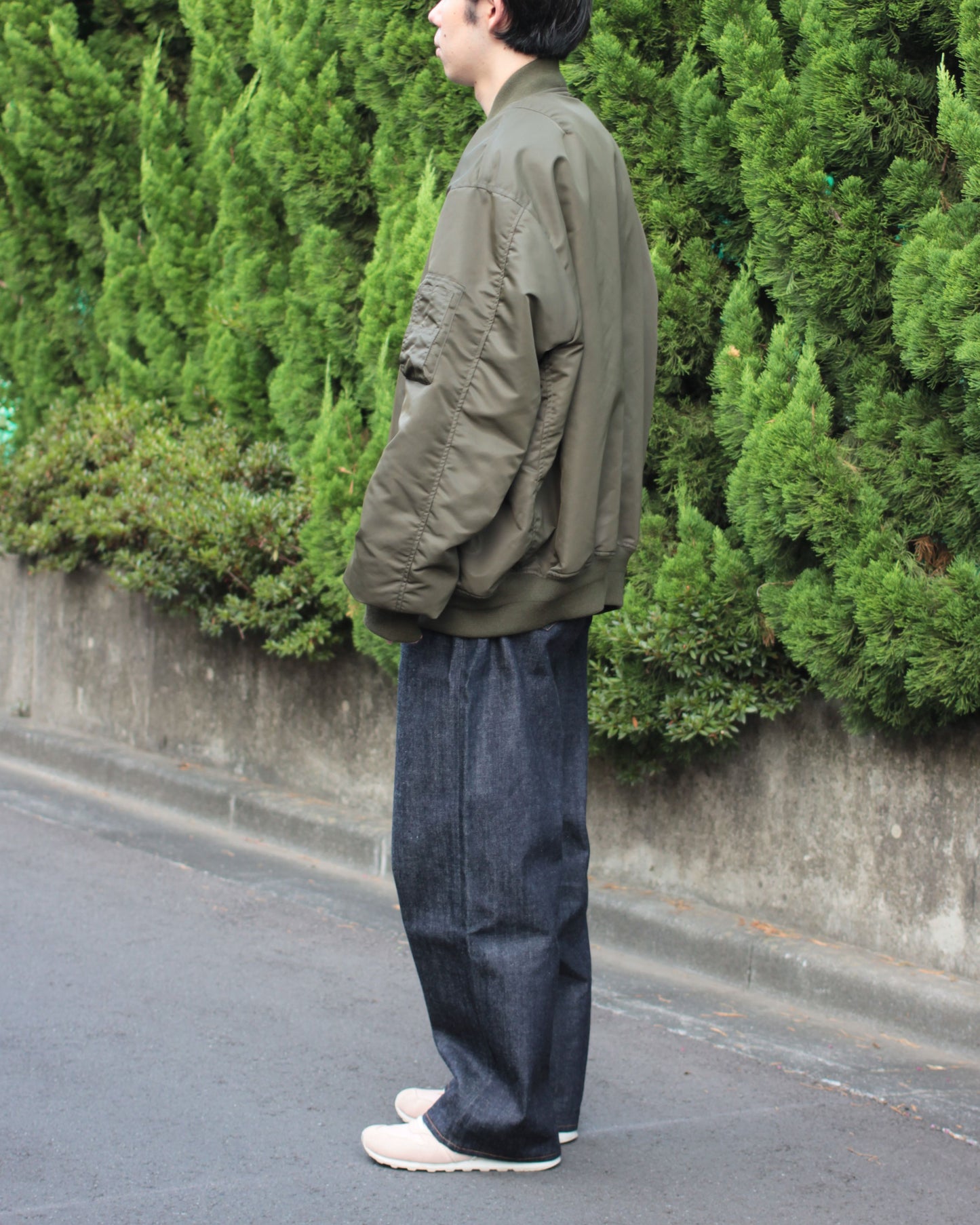 stein / OVERSIZED FLIGHT JACKET "MILITARY KHAKI"