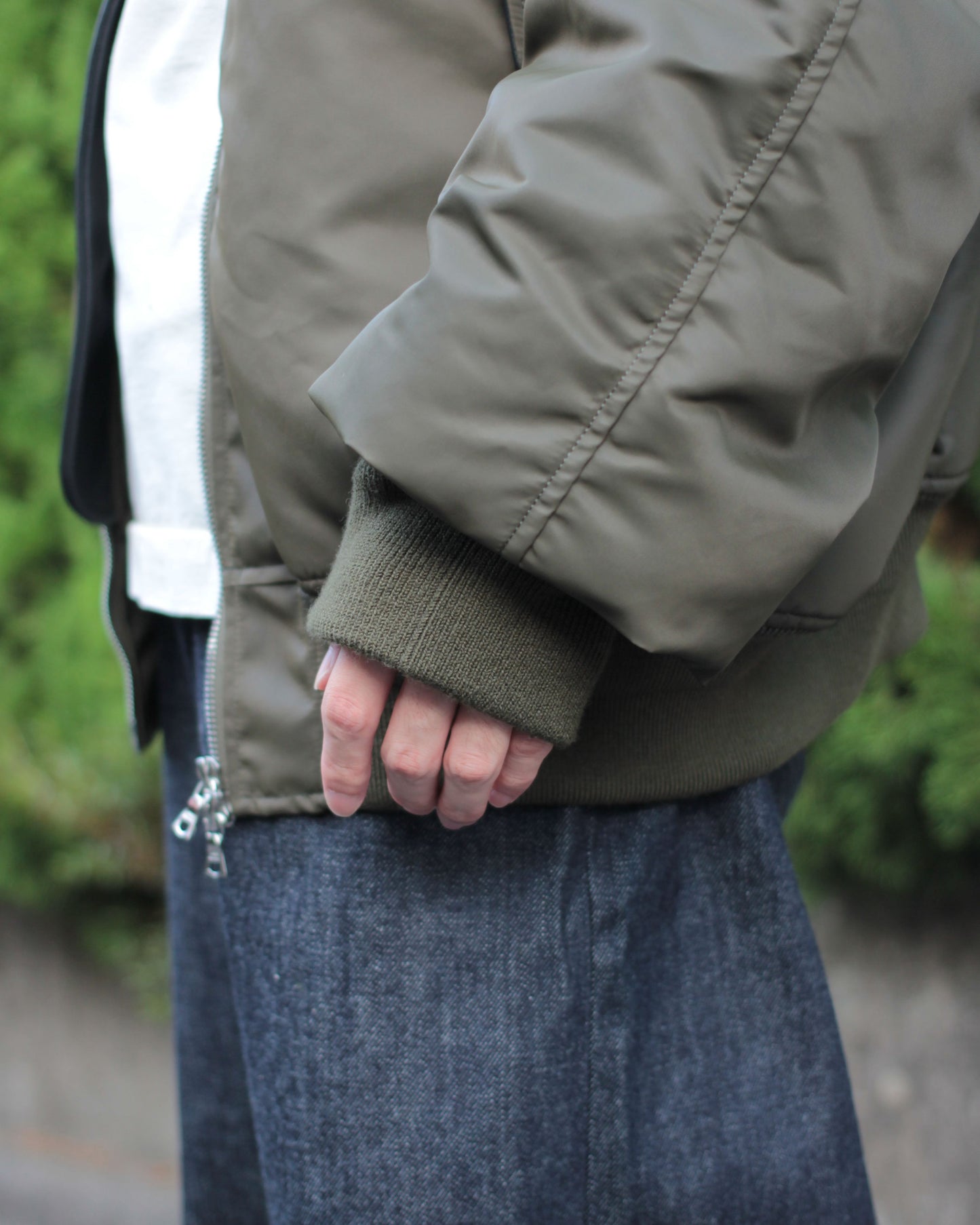 stein / OVERSIZED FLIGHT JACKET "MILITARY KHAKI"