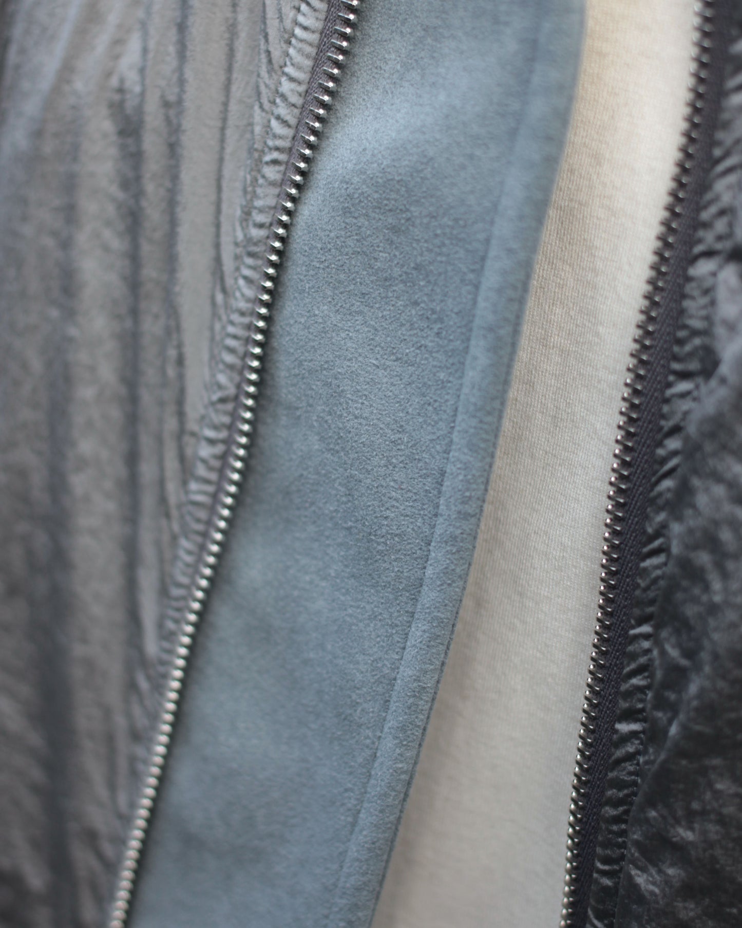 stein / OVERSIZED FLIGHT JACKET "SILVER"