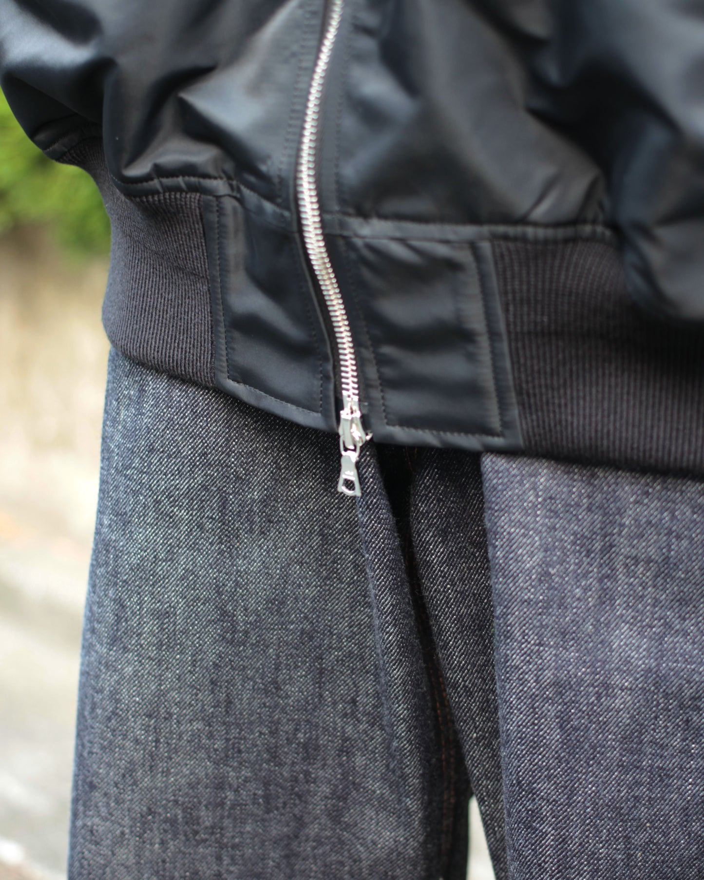 stein / OVERSIZED FLIGHT JACKET "BLACK"