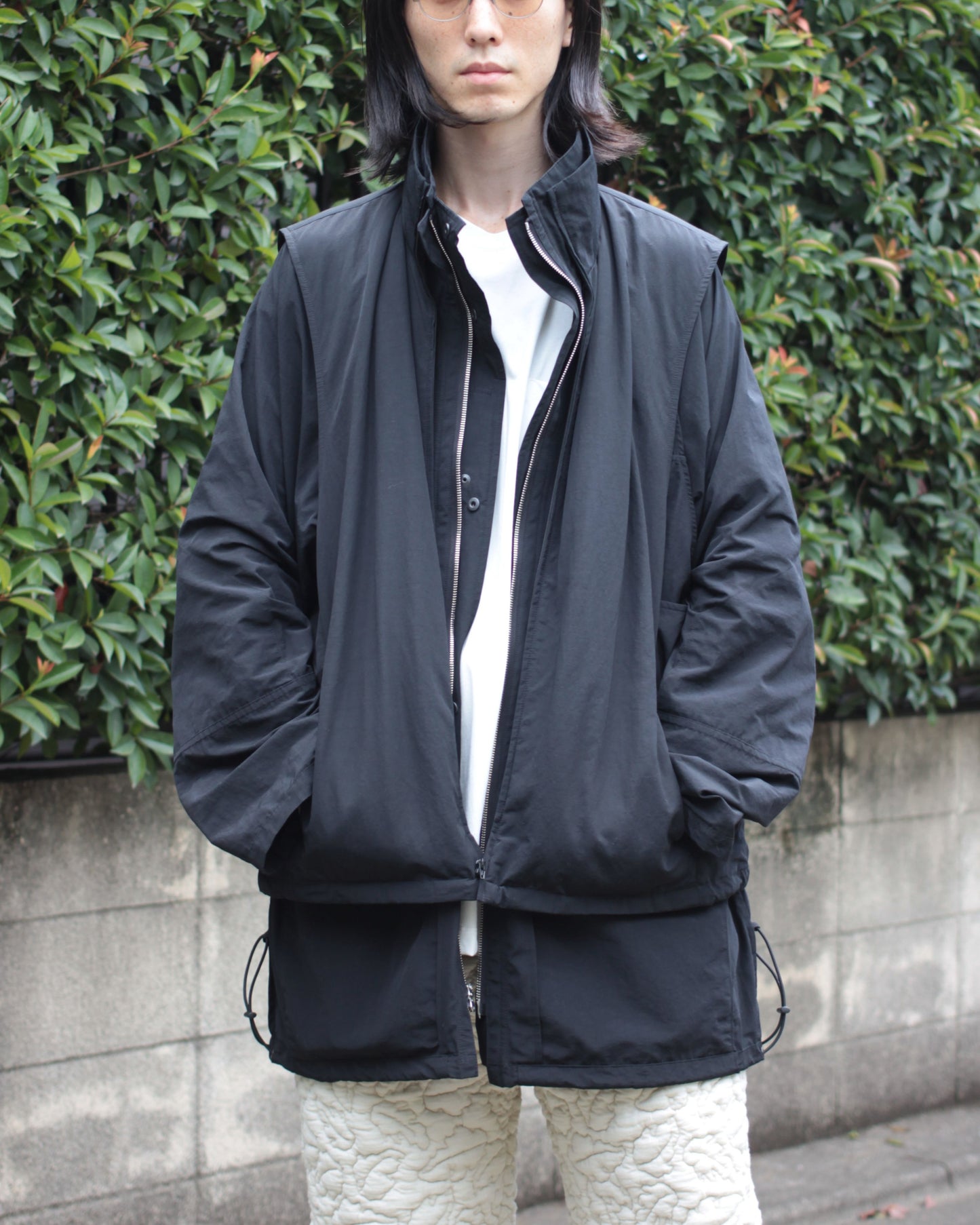 stein / REVERSIBLE MILITARY JACKET "BLACK"