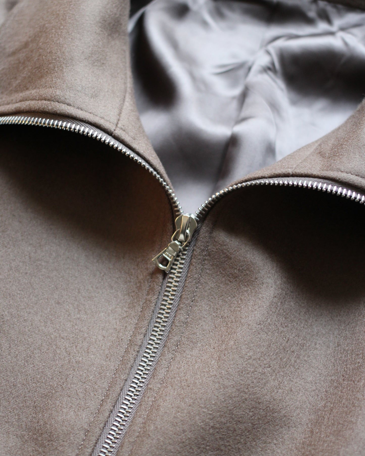 ssstein/MELTON ZIP UP BLOUSON "DARK GREIGE"