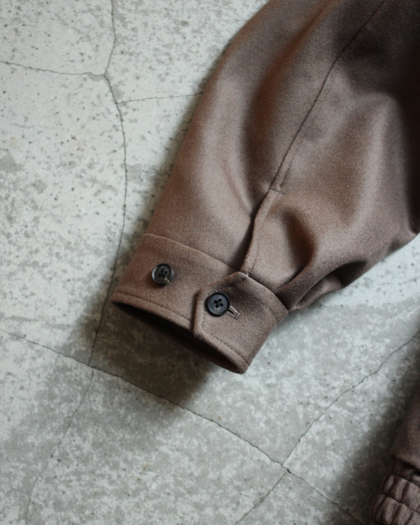 ssstein/MELTON ZIP UP BLOUSON "DARK GREIGE"