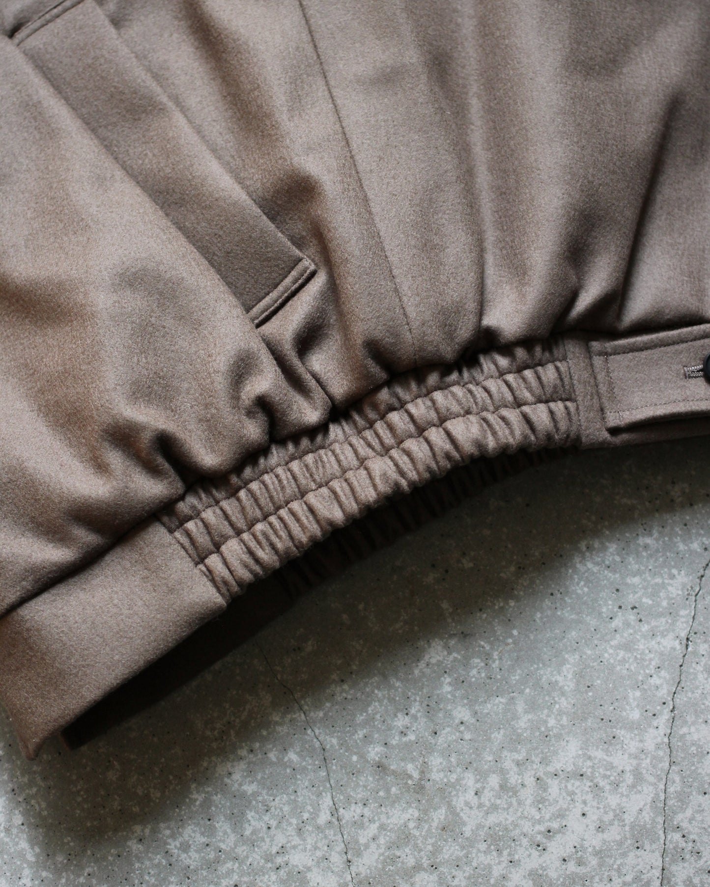 ssstein/MELTON ZIP UP BLOUSON "DARK GREIGE"