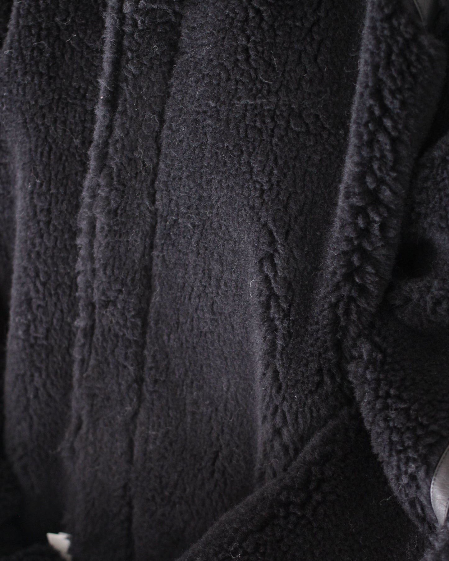stein / WOOL FUR FLIGHT JACKET "BLACK"
