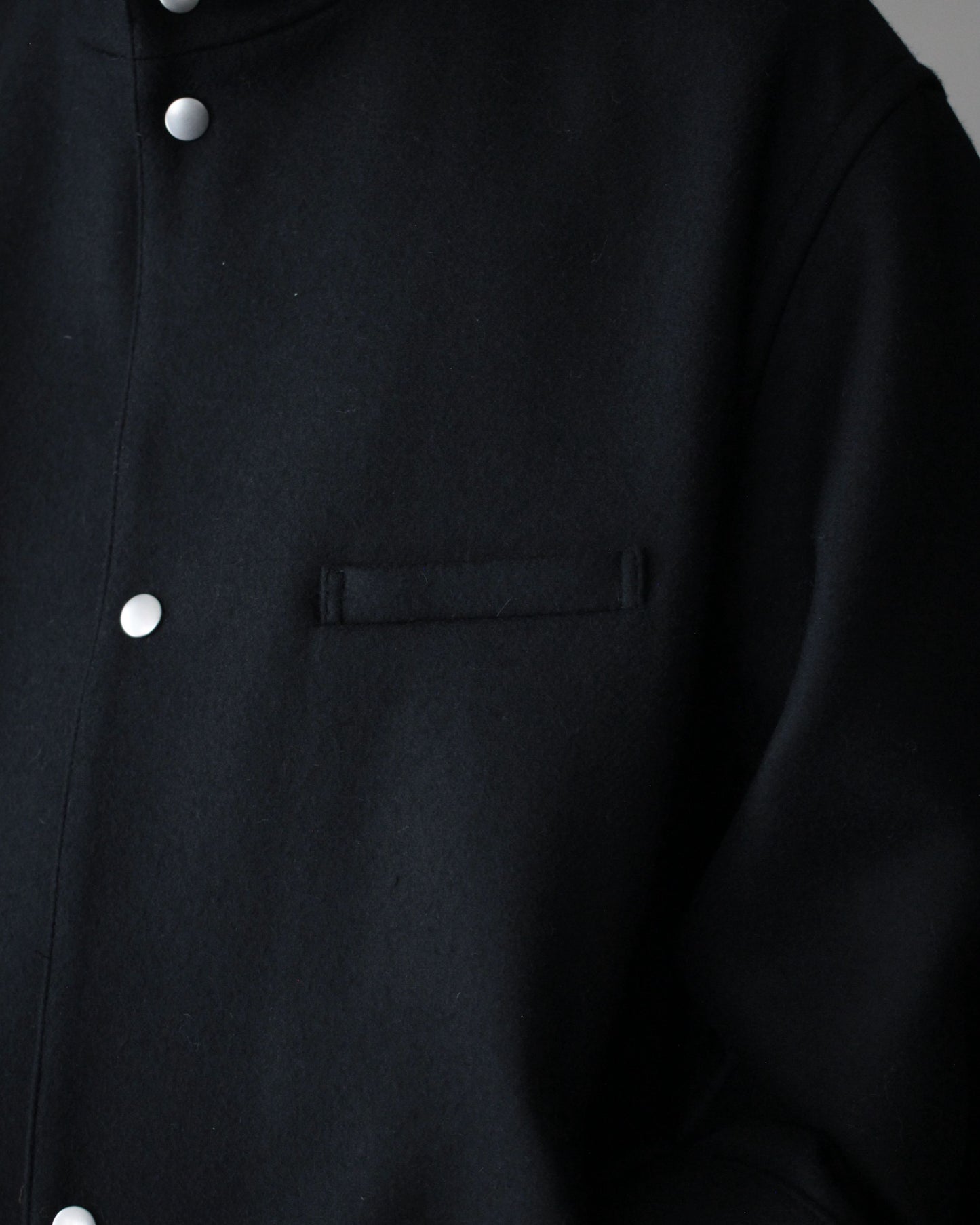 MATSUFUJI / Melton High Neck Coat "BLACK"