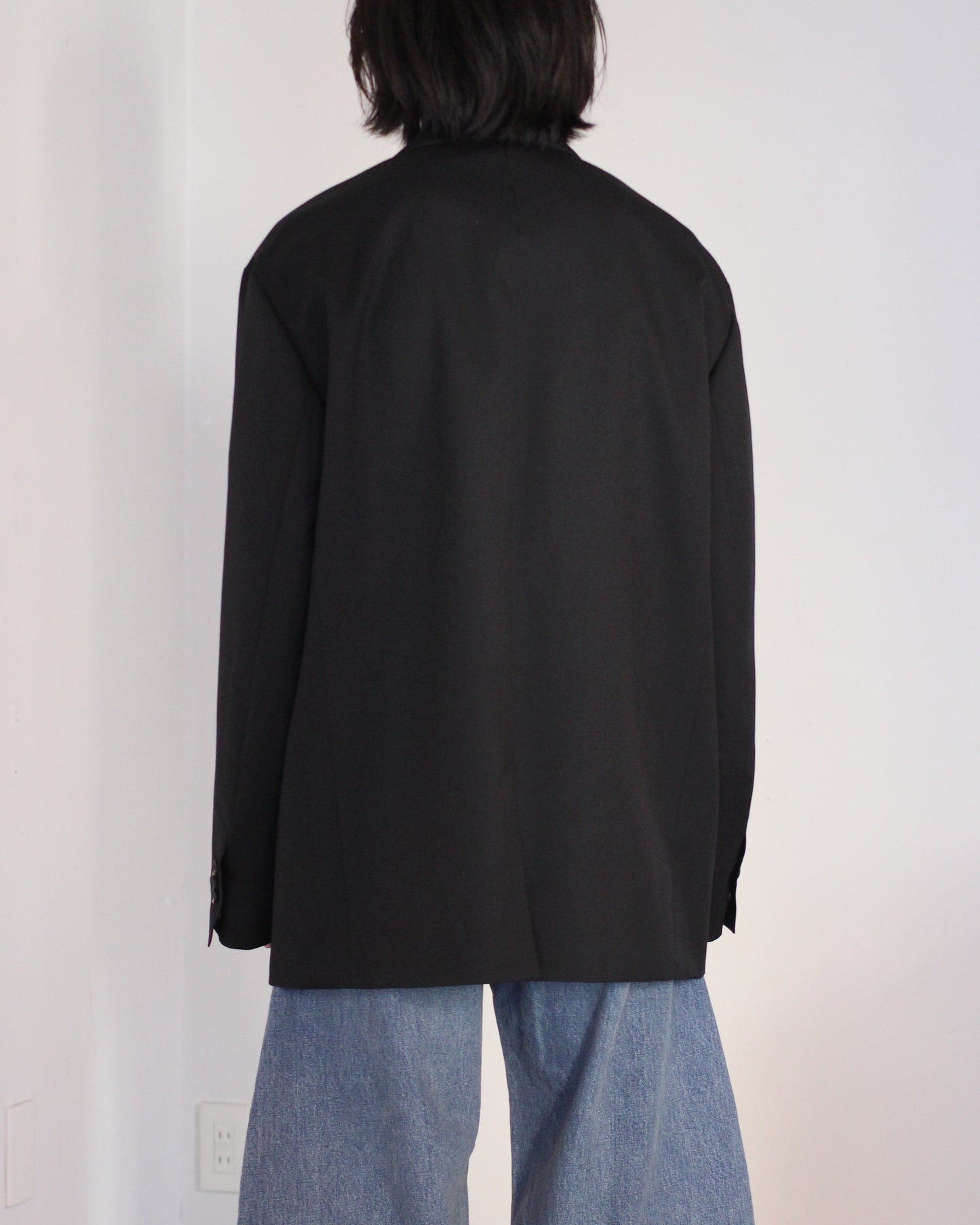 ssstein/OVERSIZED SINGLE BREASTED JACKET"BLACK"