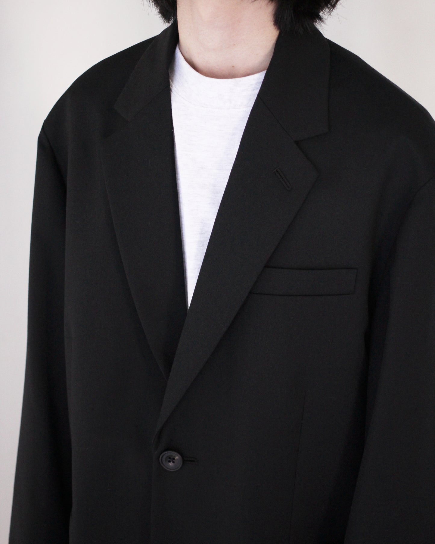 ssstein/OVERSIZED SINGLE BREASTED JACKET"BLACK"