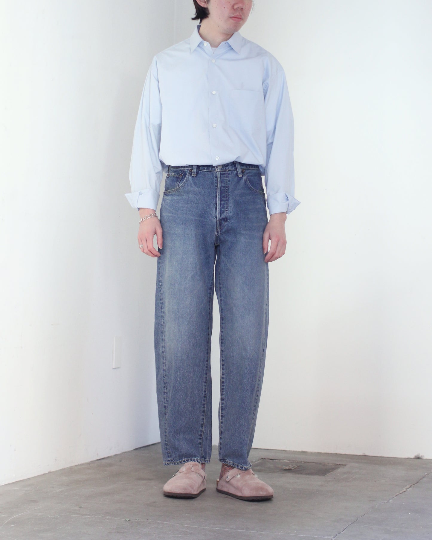 ssstein/TWIST SEAM VINTAGE DENIM JEANS"INDIGO"
