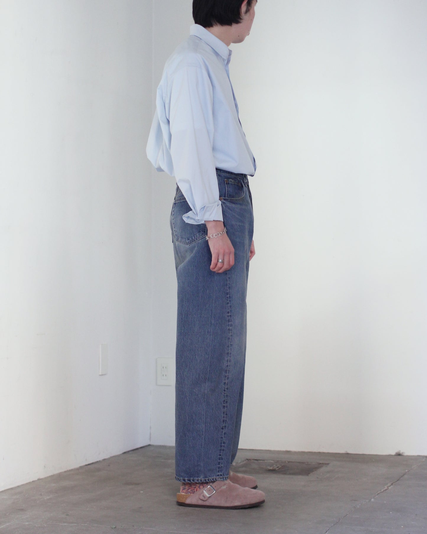 ssstein/TWIST SEAM VINTAGE DENIM JEANS"INDIGO"