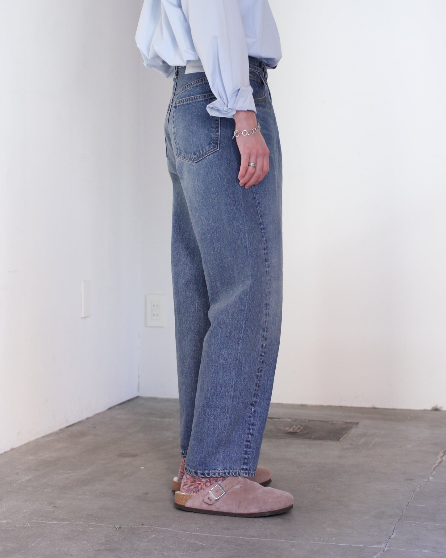 ssstein/TWIST SEAM VINTAGE DENIM JEANS"INDIGO"