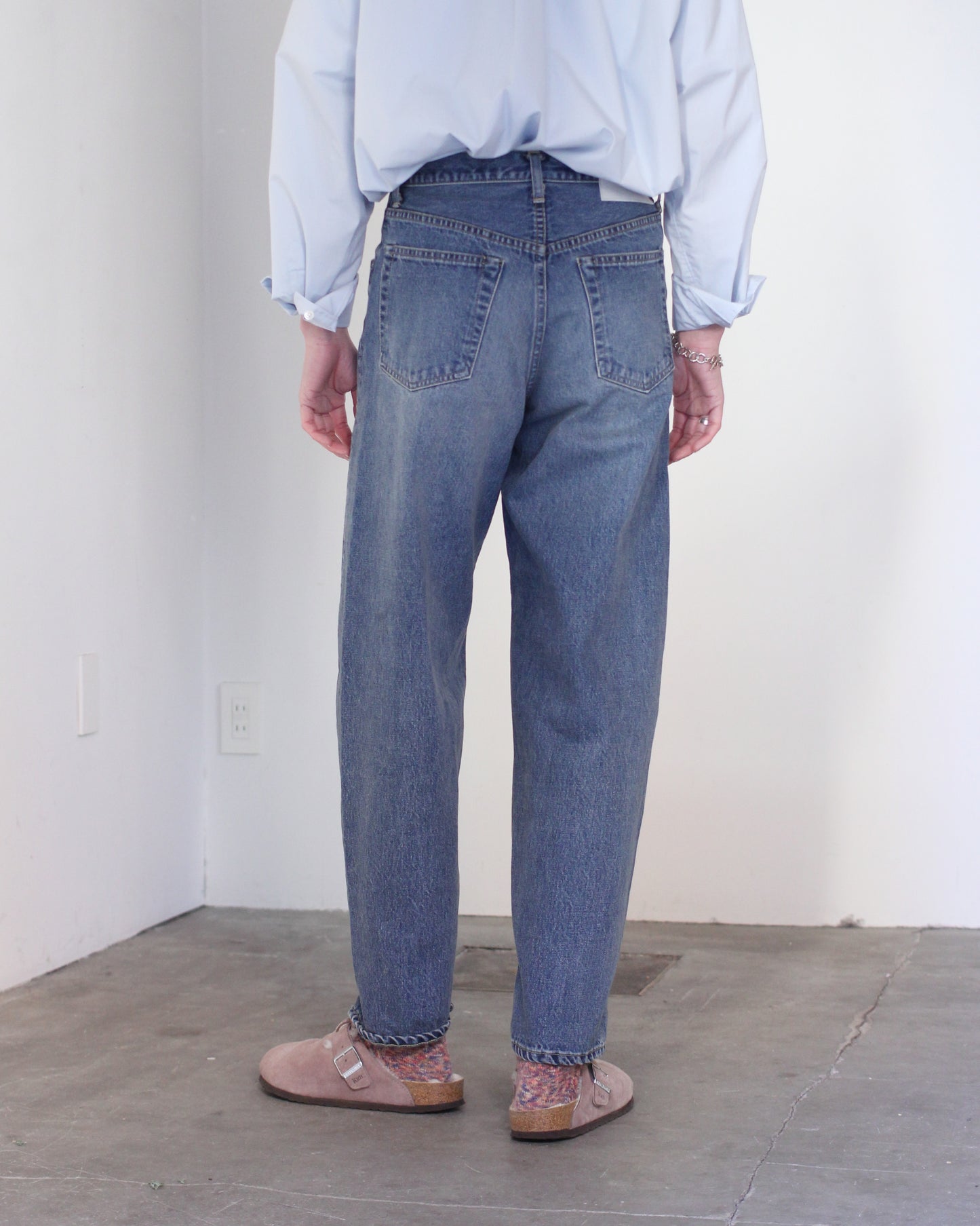 ssstein/TWIST SEAM VINTAGE DENIM JEANS"INDIGO"