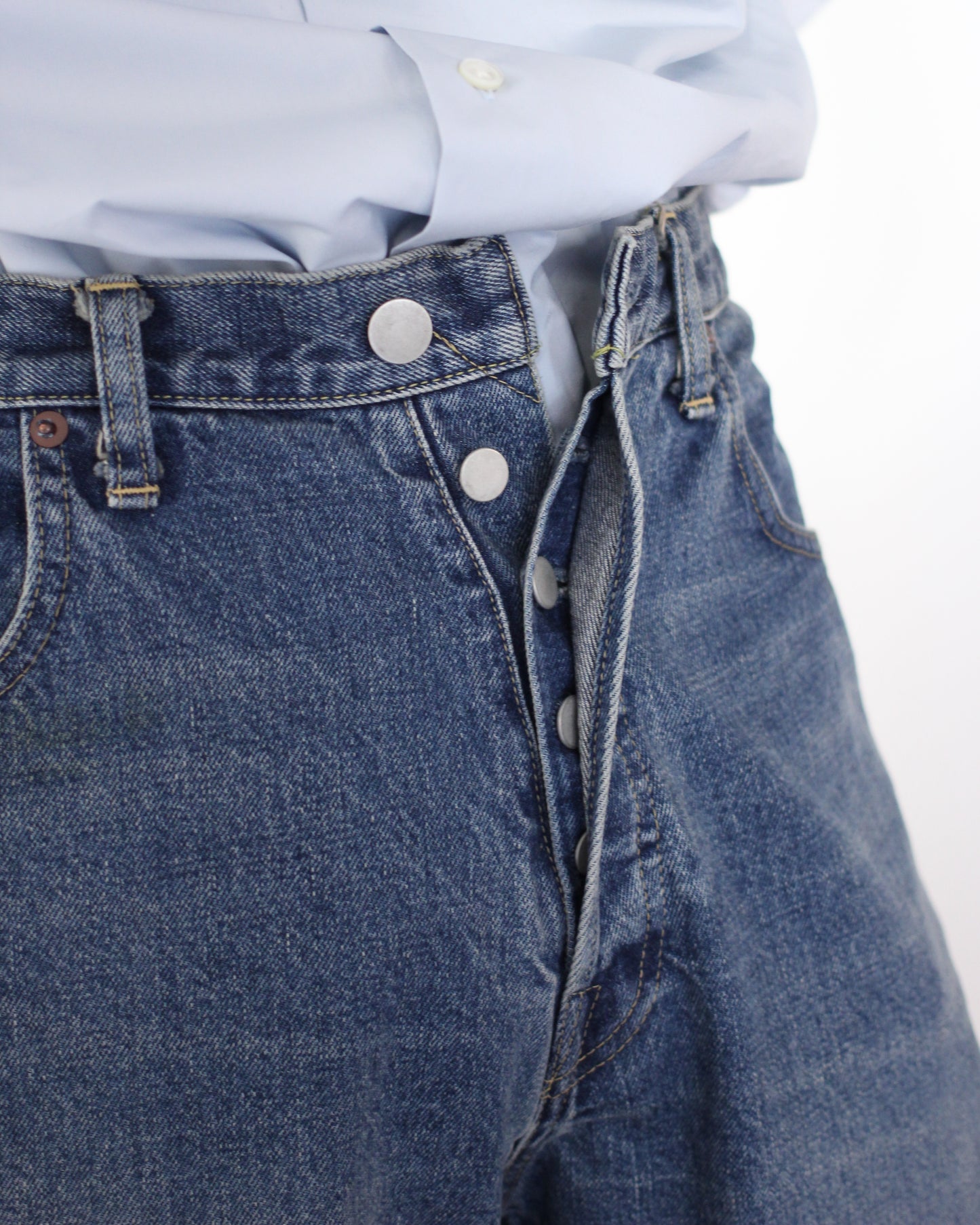 ssstein/TWIST SEAM VINTAGE DENIM JEANS"INDIGO"