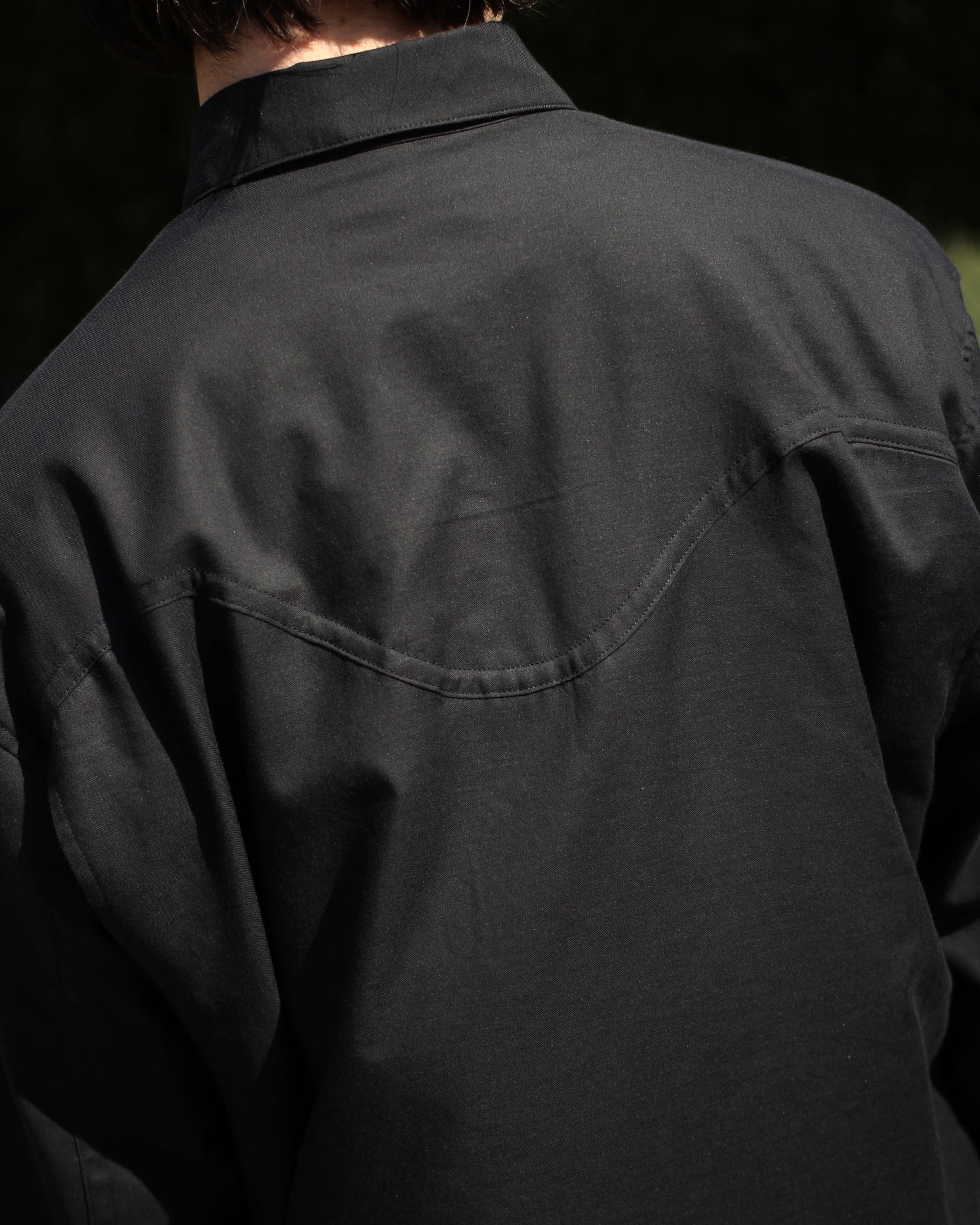 MATSUFUJI/Western Twill Shirt "BLACK"