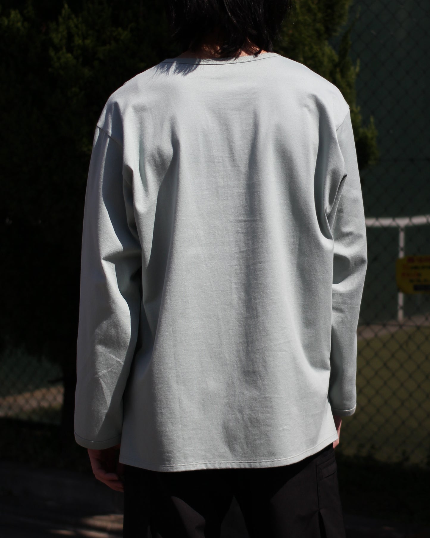MATSUFUJI/Henley Neck Long Sleeve Shirt "LEAF"