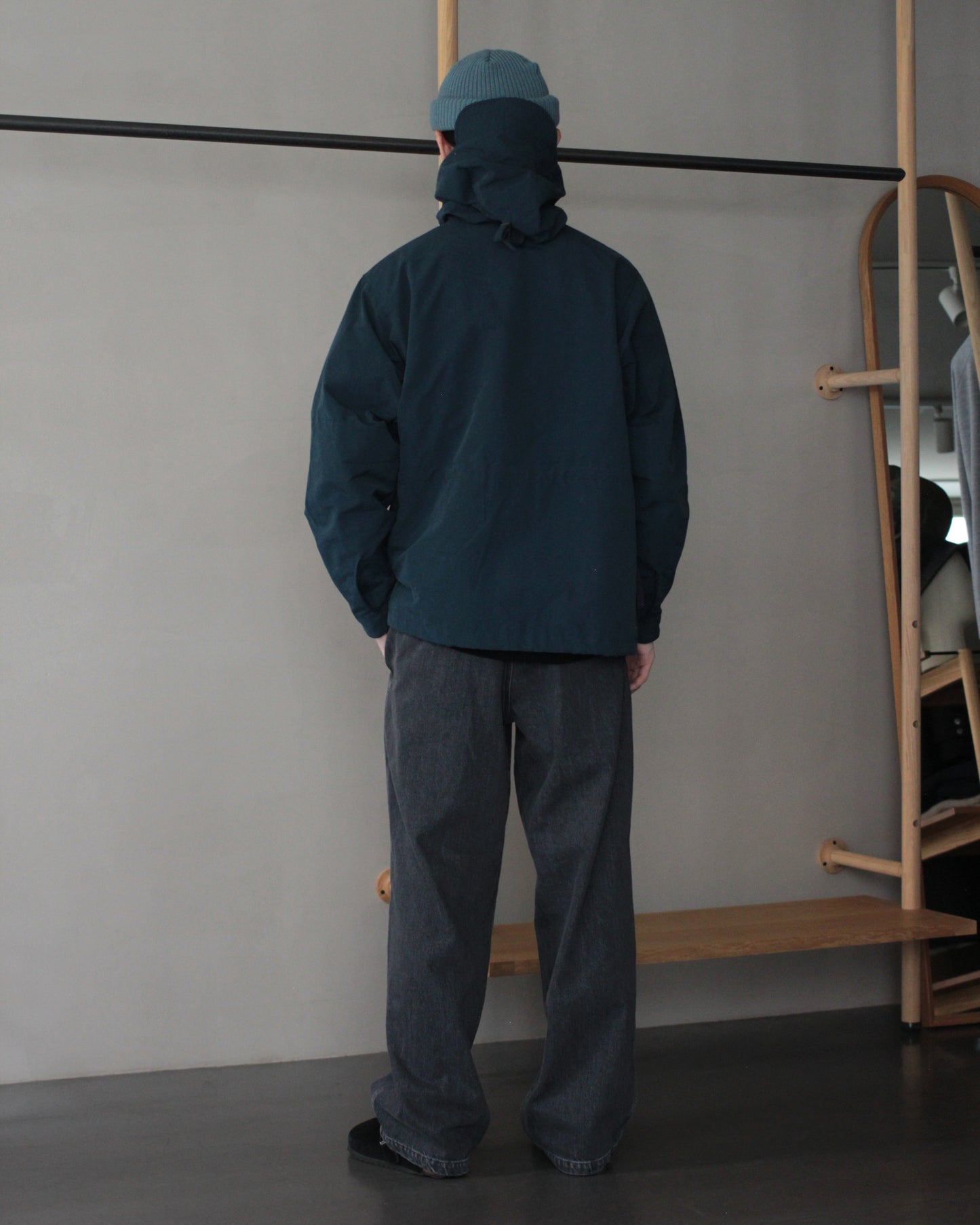 ENDS and MEANS/Sanpo Jacket "Smoke Navy"