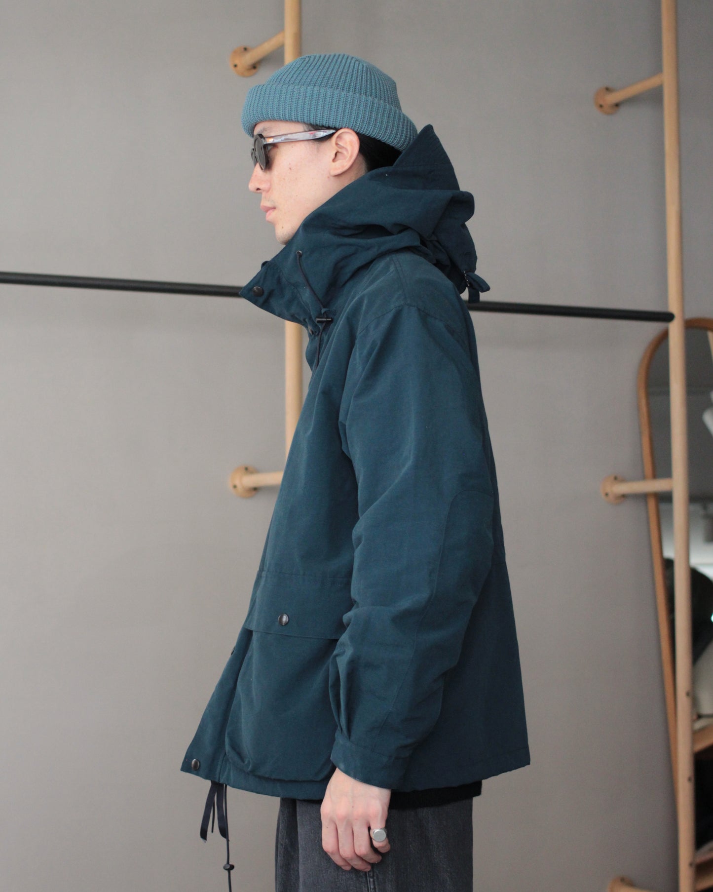 ENDS and MEANS/Sanpo Jacket "Smoke Navy"