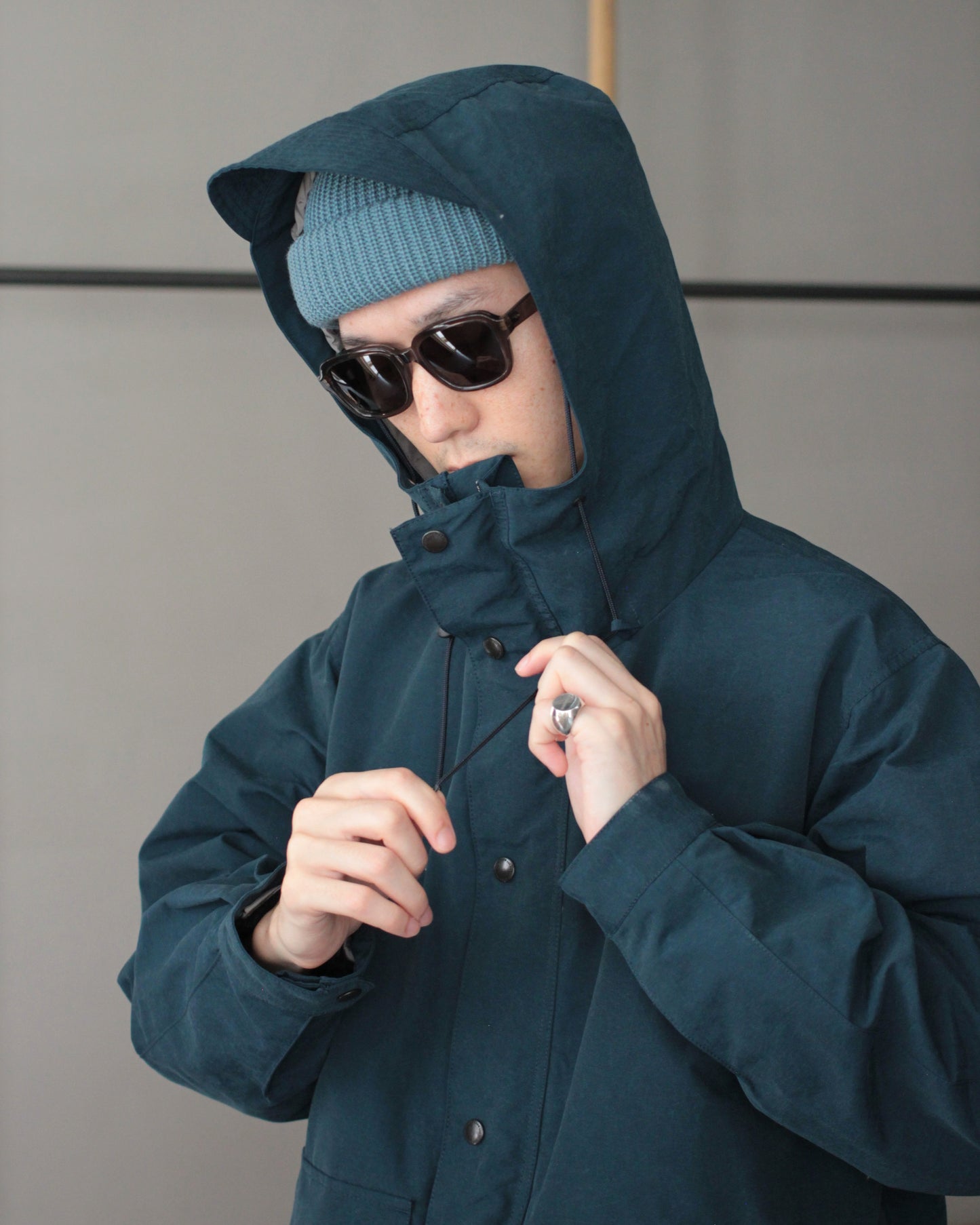 ENDS and MEANS/Sanpo Jacket "Smoke Navy"