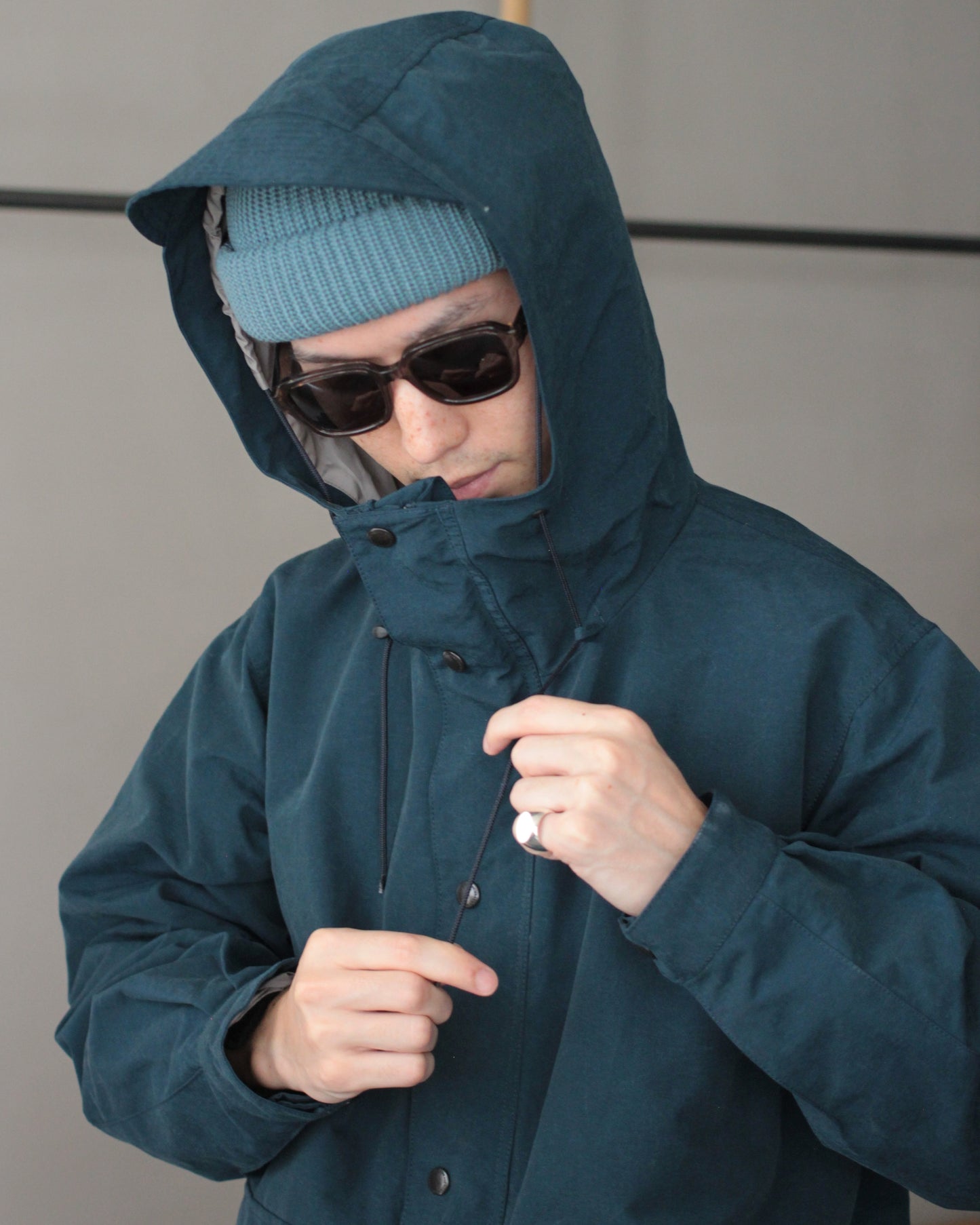 ENDS and MEANS/Sanpo Jacket "Smoke Navy"