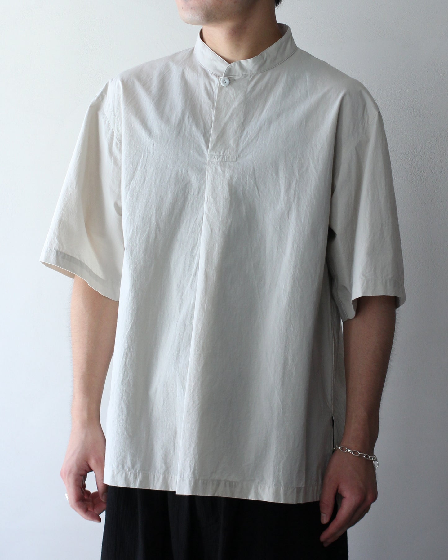 SOWBOW(蒼氓)/ type : K FRONT TUCK PULLOVER SHIRTS "NATURAL"