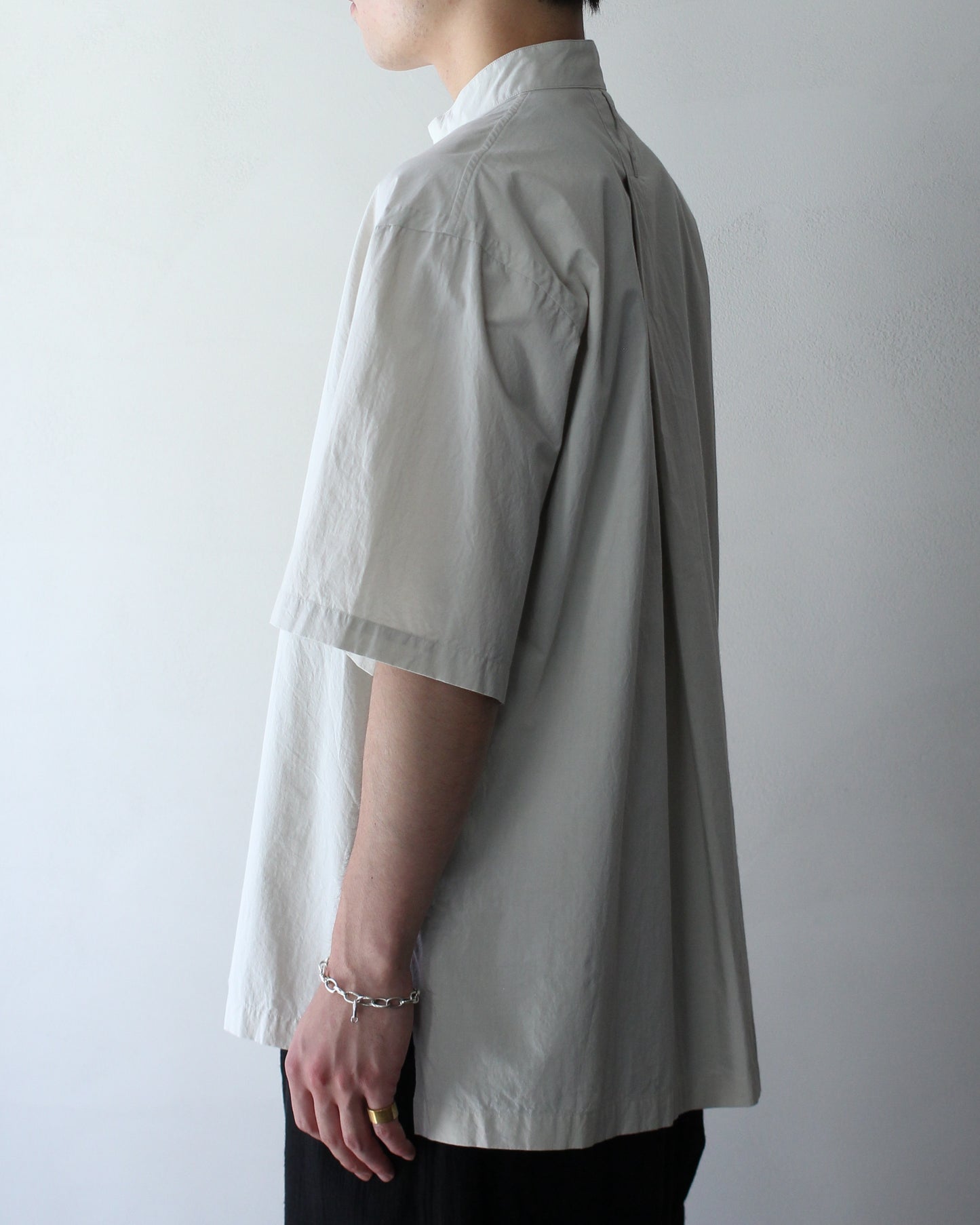 SOWBOW(蒼氓)/ type : K FRONT TUCK PULLOVER SHIRTS "NATURAL"