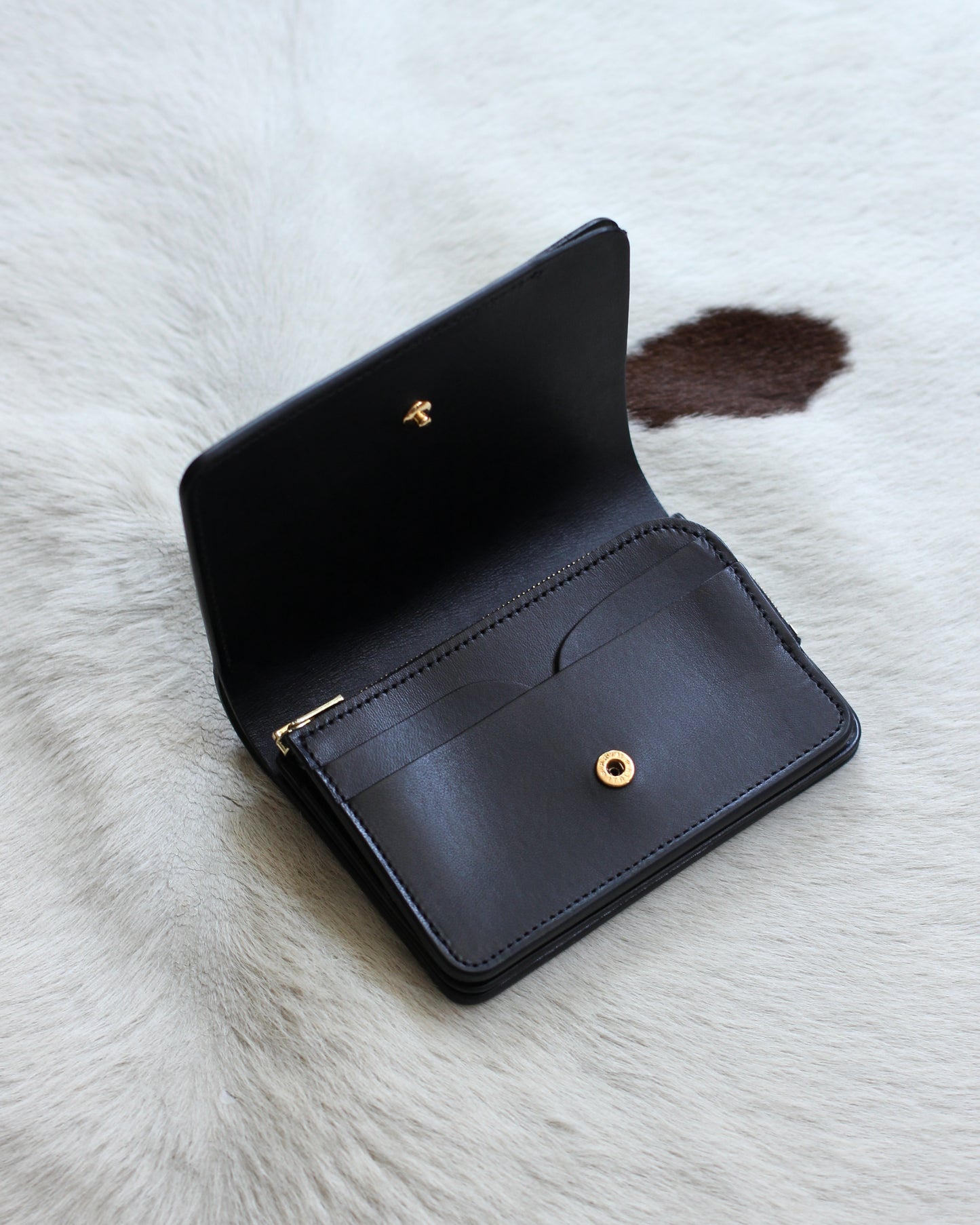 forme/Short wallet Cordovan×DOUBLE "Black×Black"
