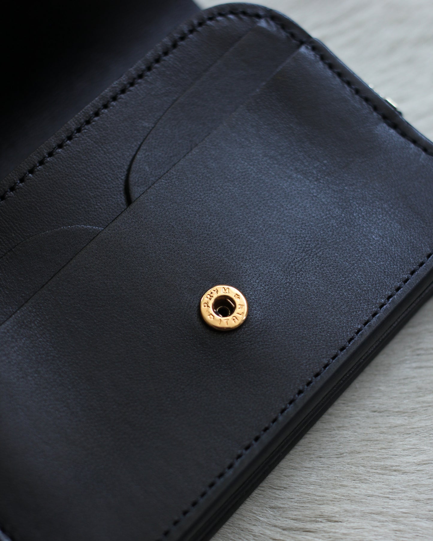 forme/Short wallet Cordovan×DOUBLE "Black×Black"