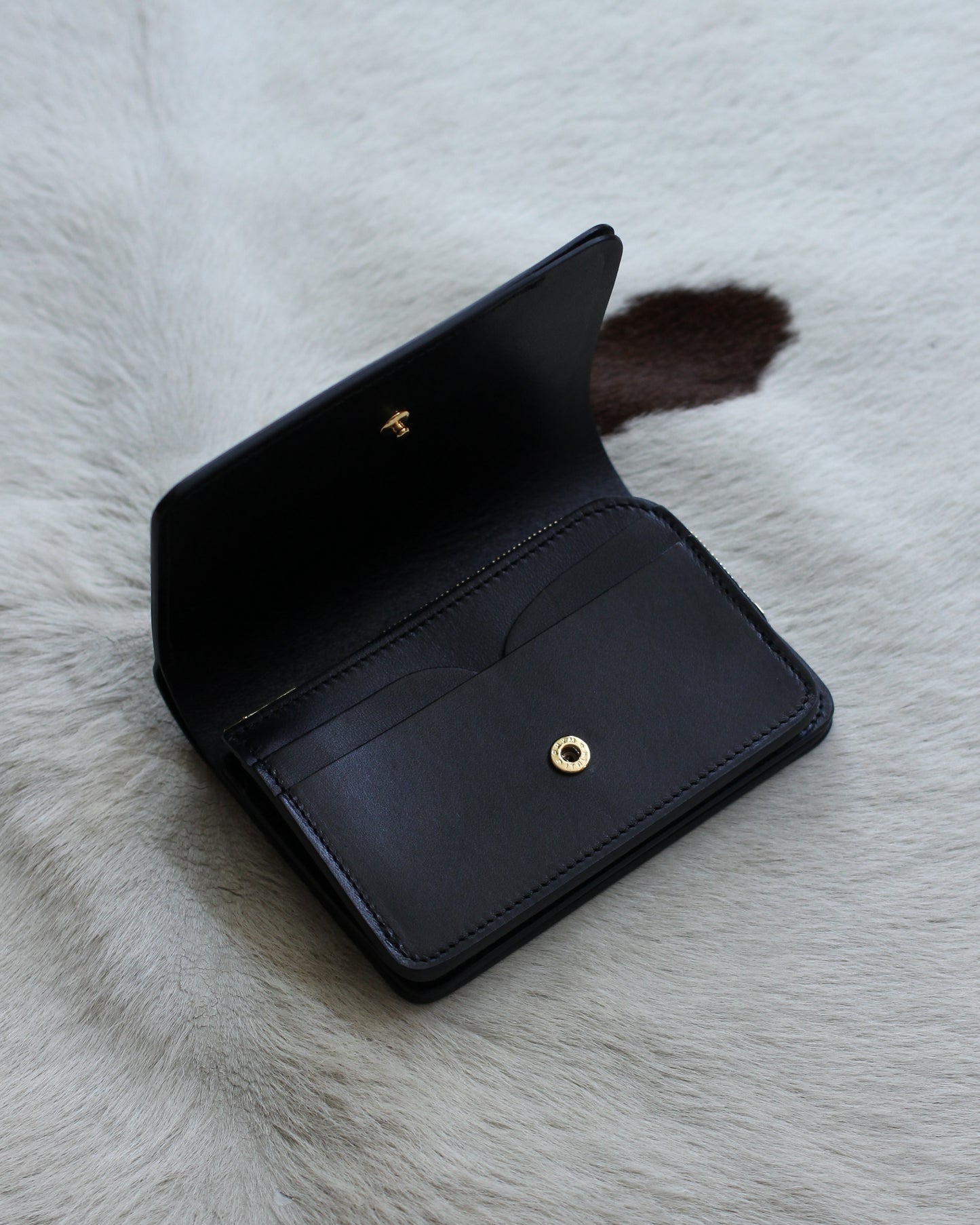 forme/Short wallet Serpentine×DOUBLE "Black×Black"