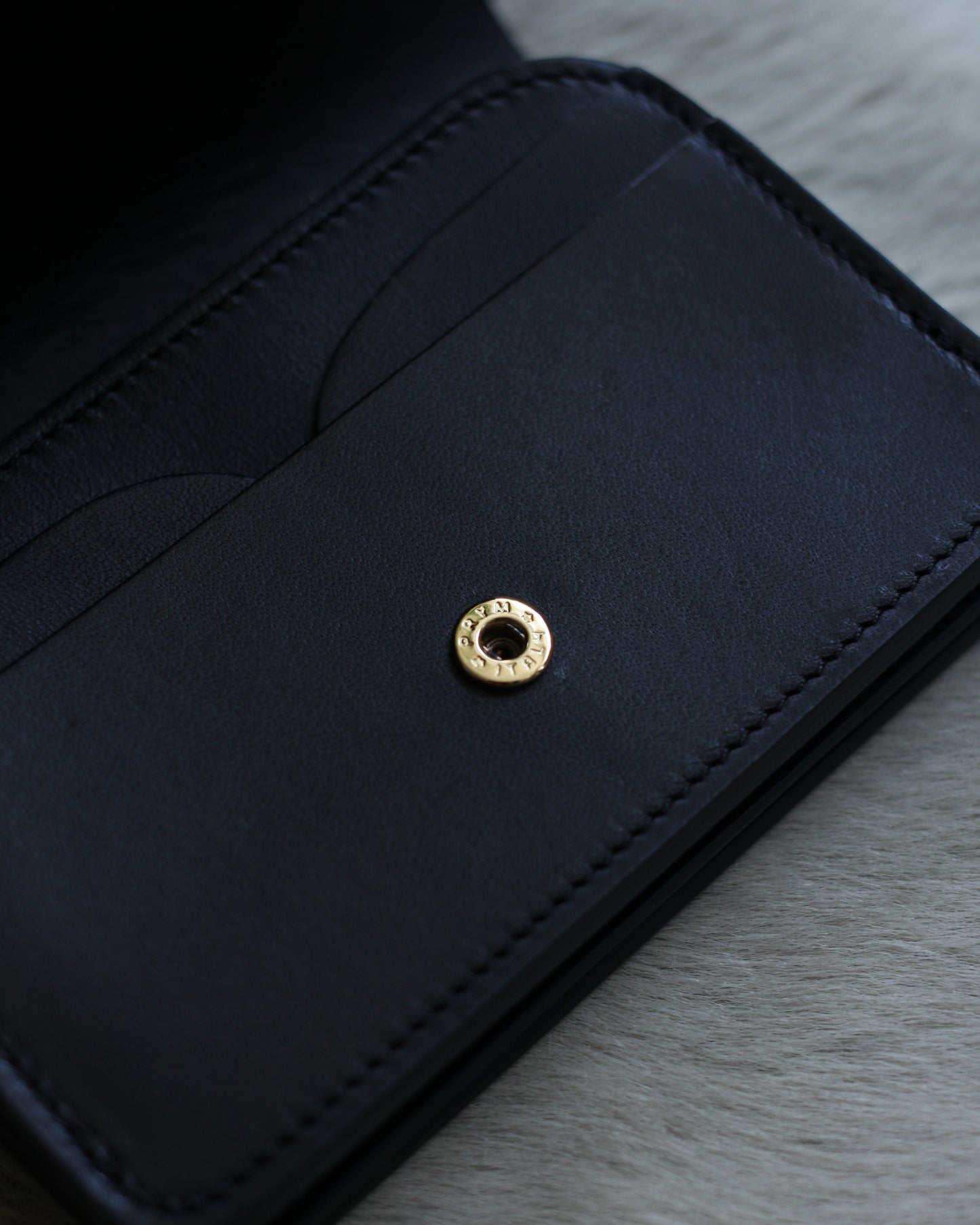 forme/Short wallet Serpentine×DOUBLE "Black×Black"