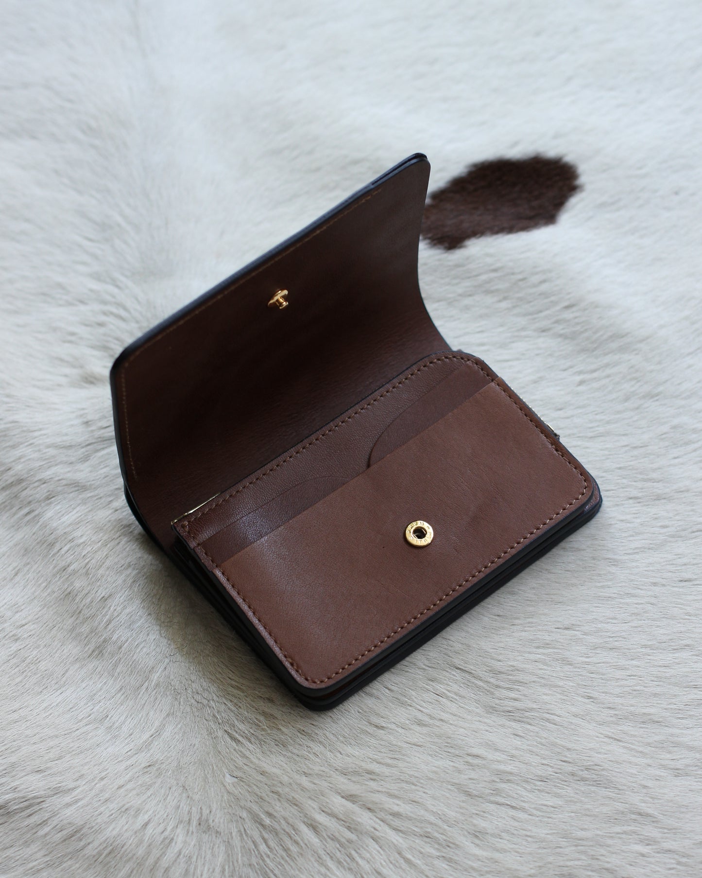 forme/Short wallet Serpentine×DOUBLE "Black×Brown"