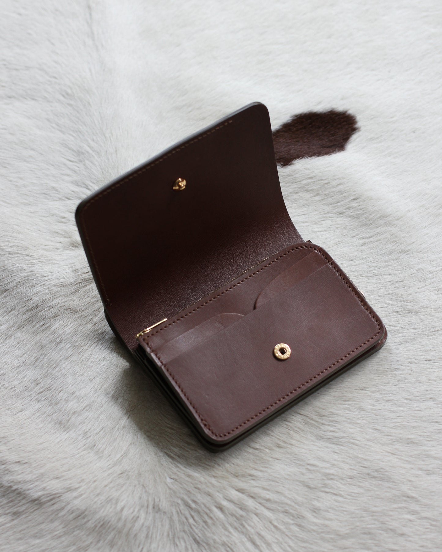 forme/Short wallet Serpentine×DOUBLE "Amber×Brown"