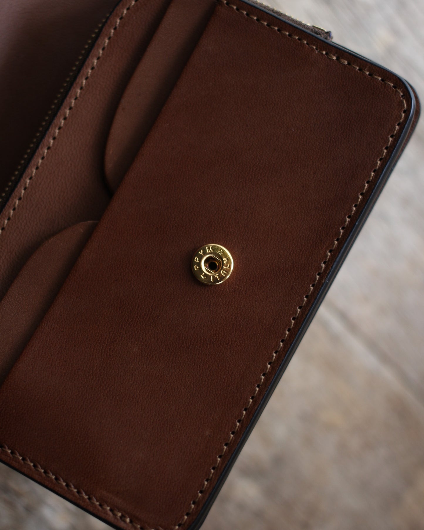 forme/Short wallet Sealskin×DOUBLE "Black×Brown"