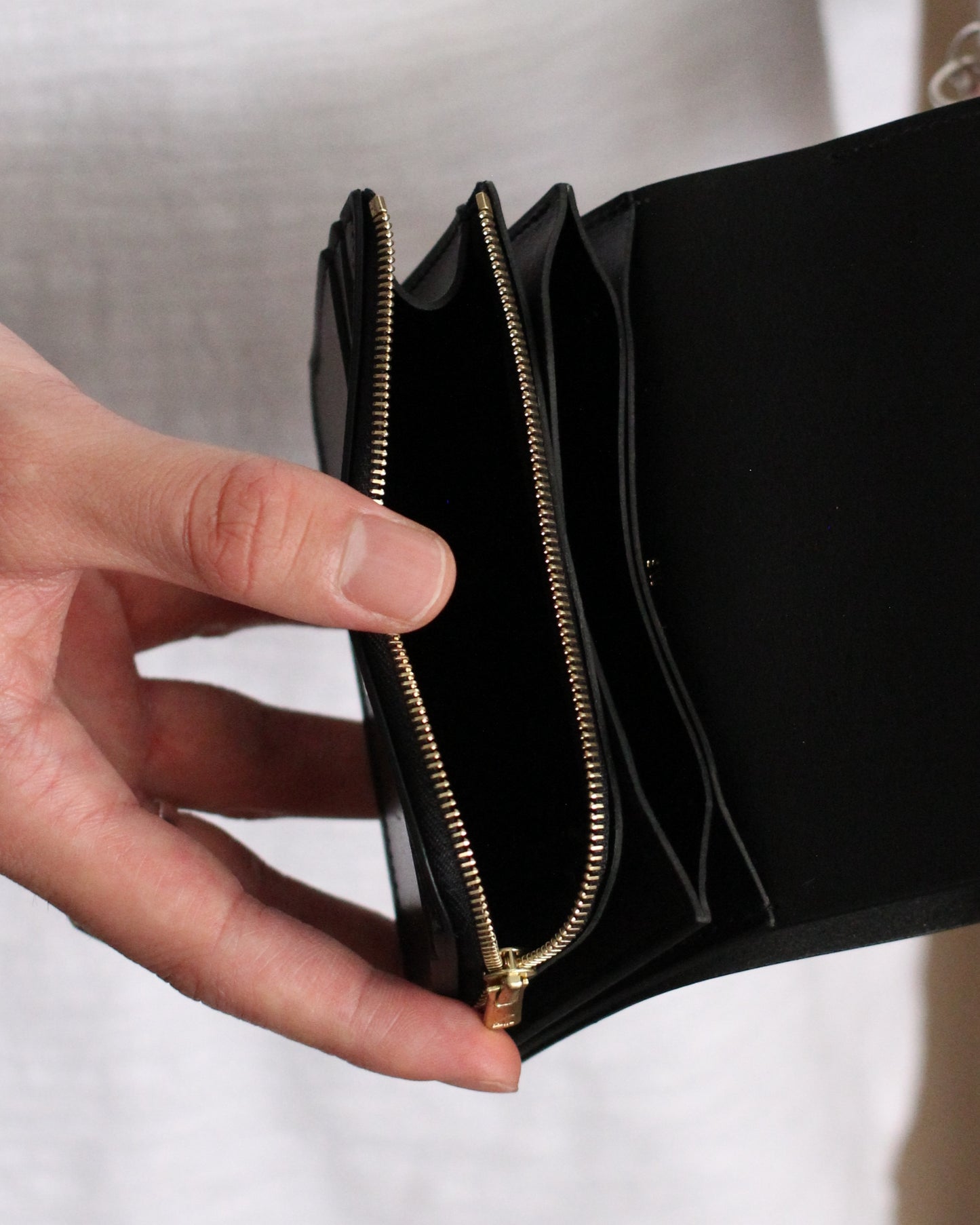 forme/Short wallet Serpentine×DOUBLE "Black×Black"