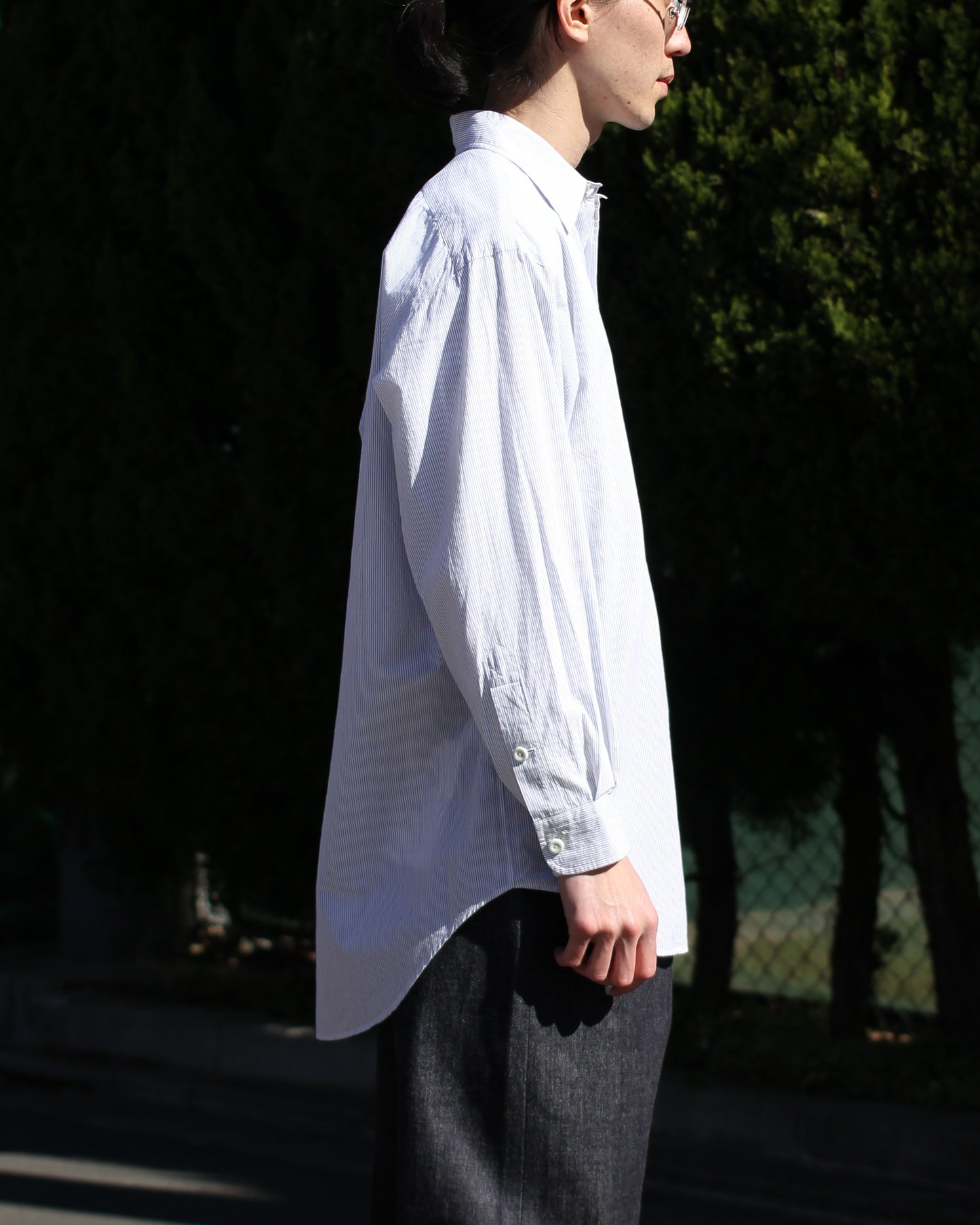 SOWBOW(蒼氓)/ROUND BOTTOM RC SHIRT"STRIPE"