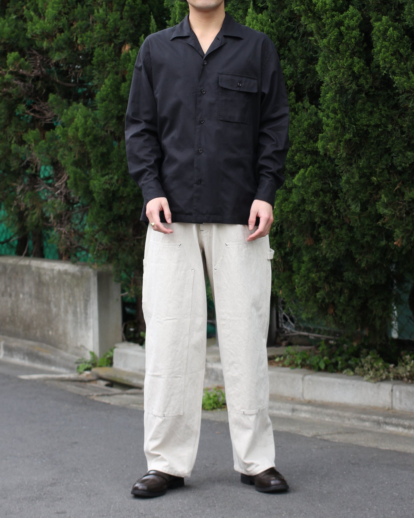 SOWBOW(蒼氓)/DOUBLE KNEE PAINTER PANTS"NATURAL"