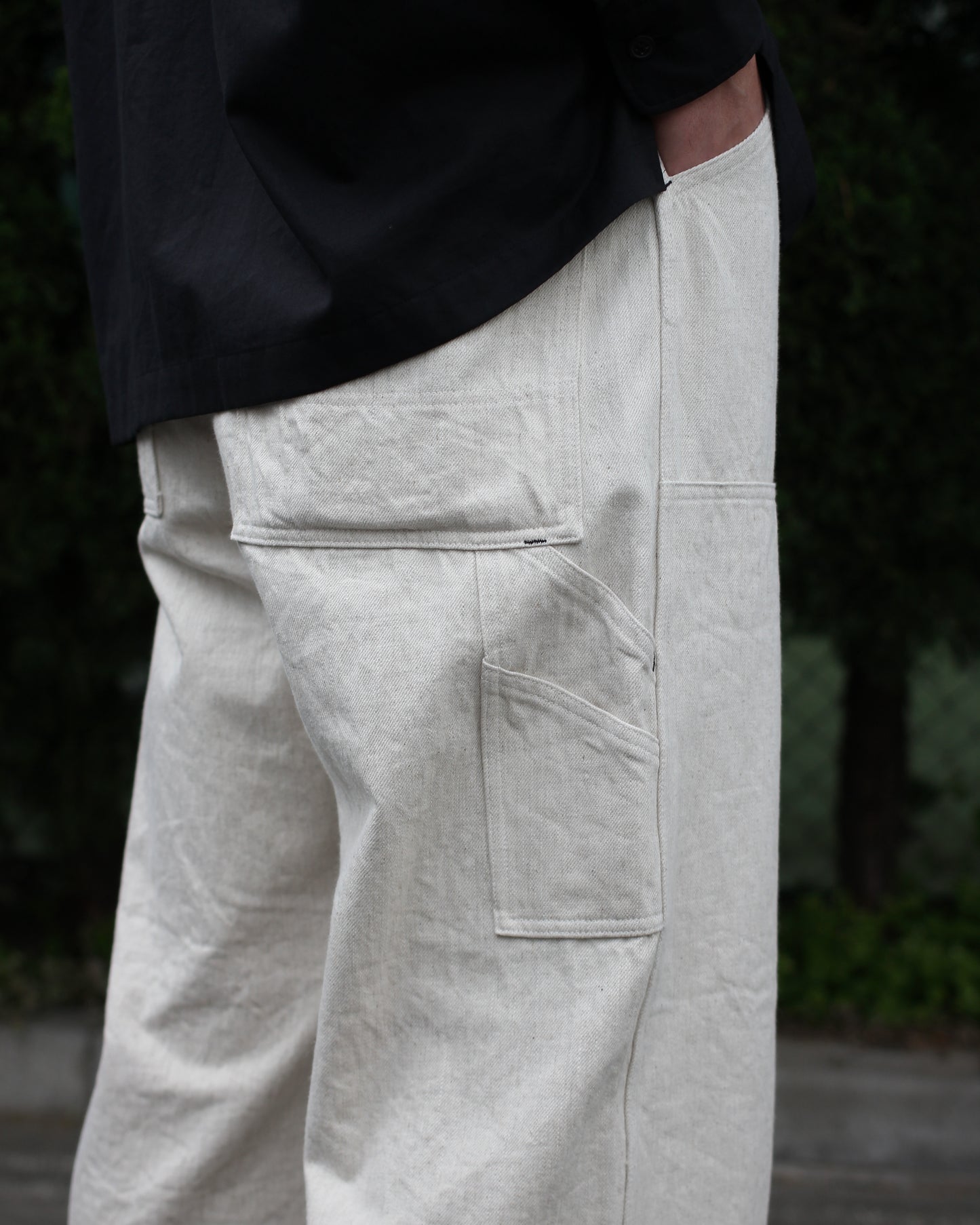 SOWBOW(蒼氓)/DOUBLE KNEE PAINTER PANTS"NATURAL"